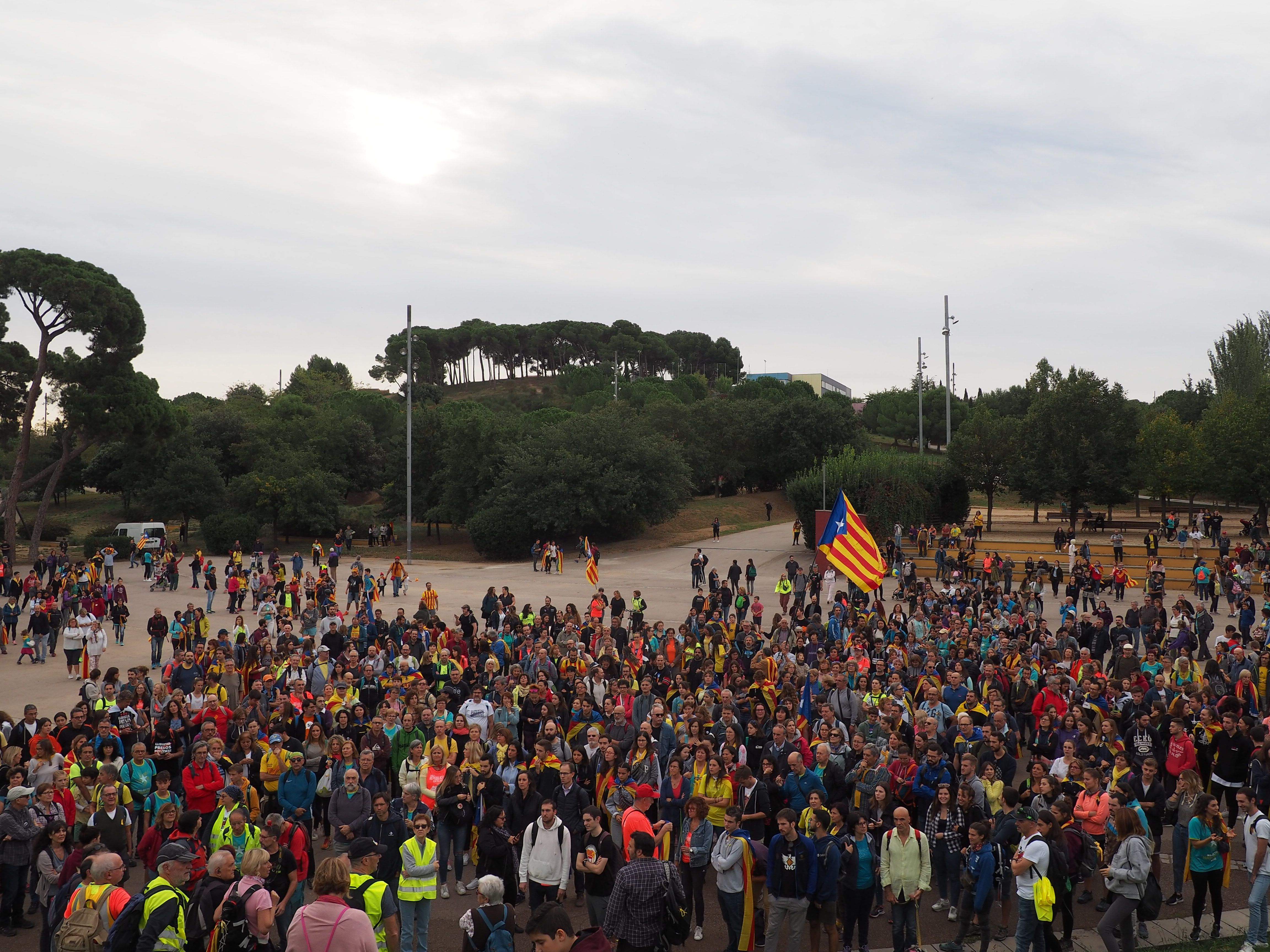 Marxa per la llibertat en resposta a la sentència del Tribunal Suprem. FOTO: Mónica García