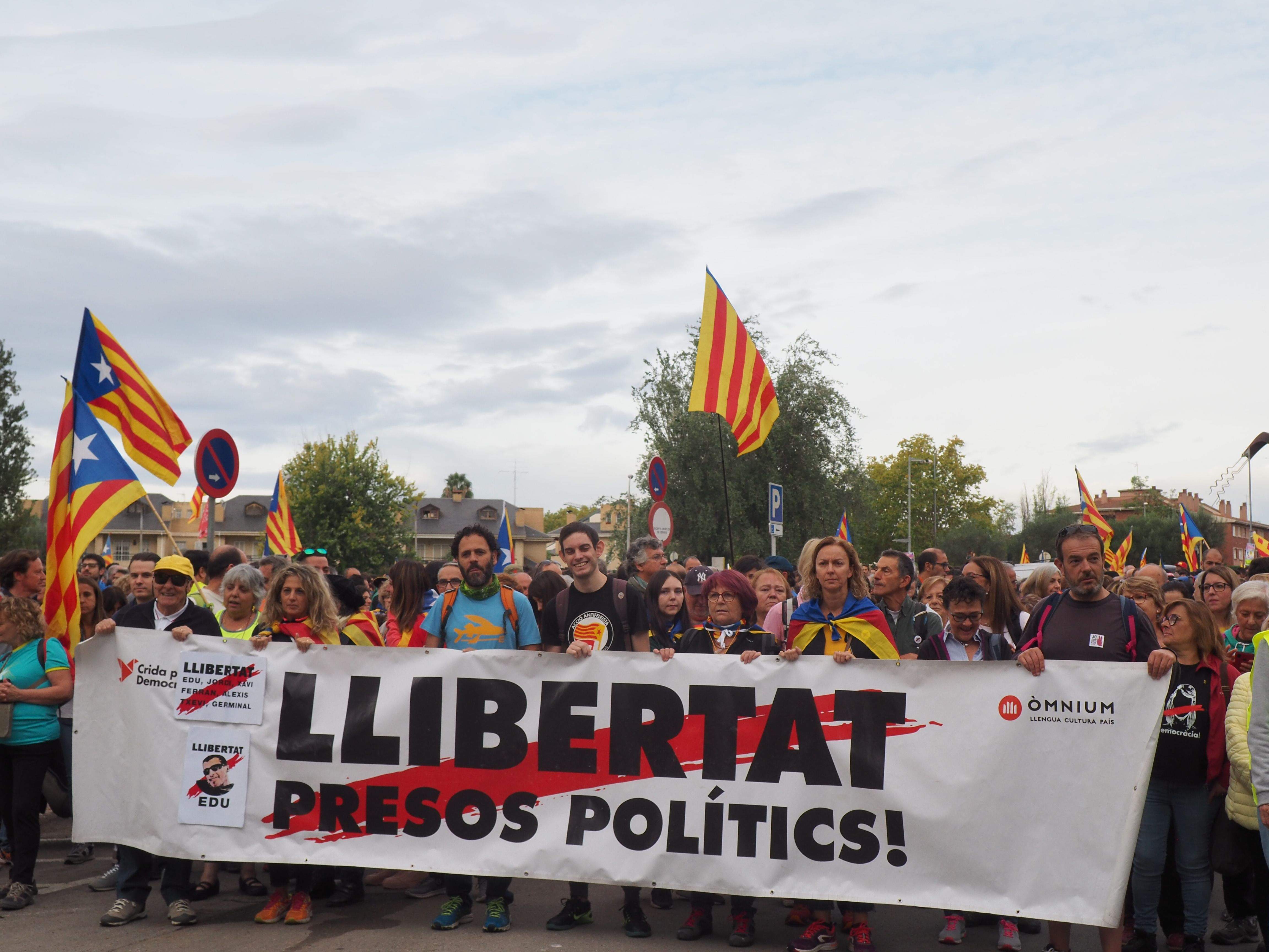 Marxa per la llibertat en resposta a la sentència del Tribunal Suprem. FOTO: Mónica García