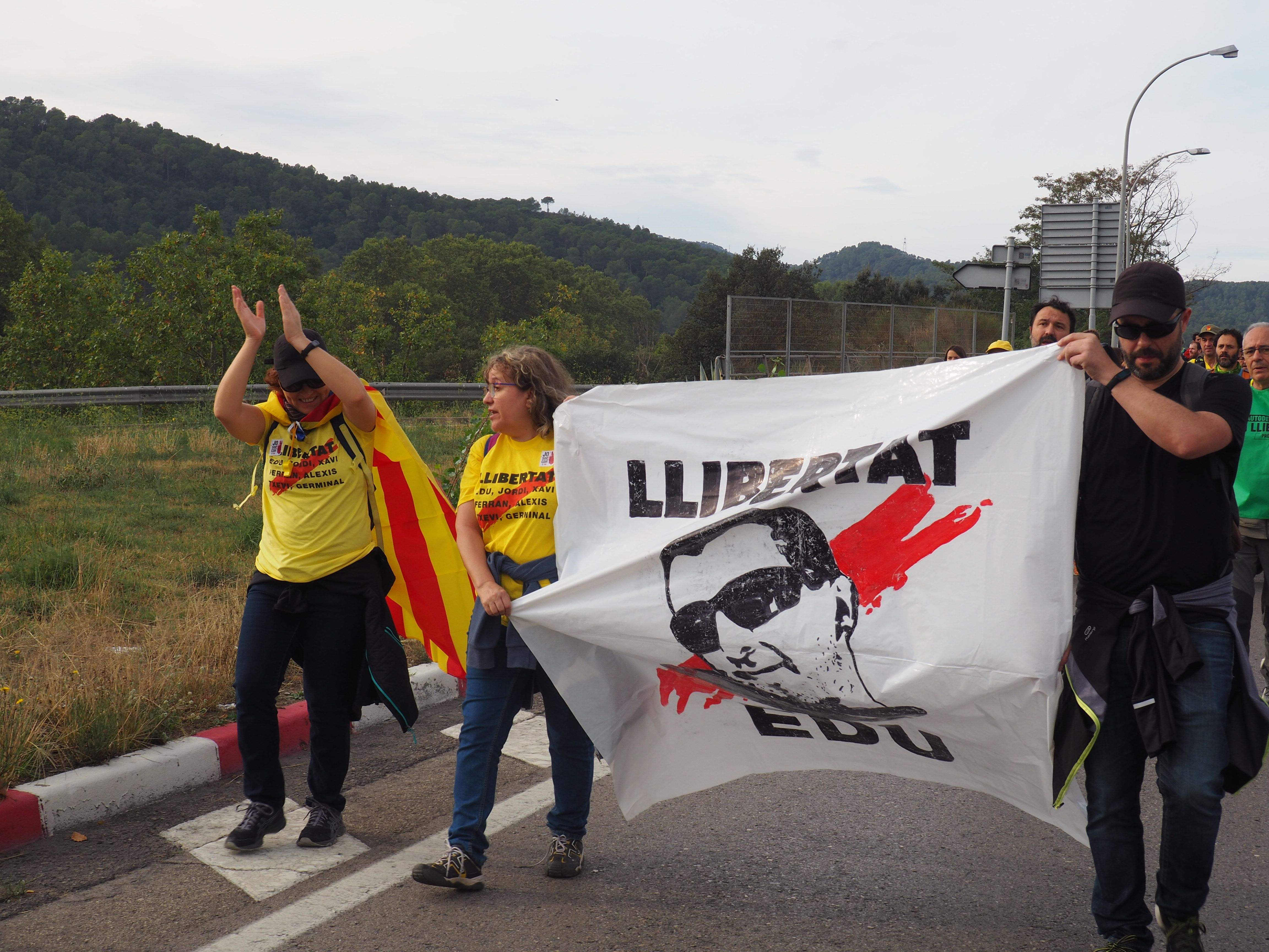 Marxa per la llibertat en resposta a la sentència del Tribunal Suprem. FOTO: Mónica García