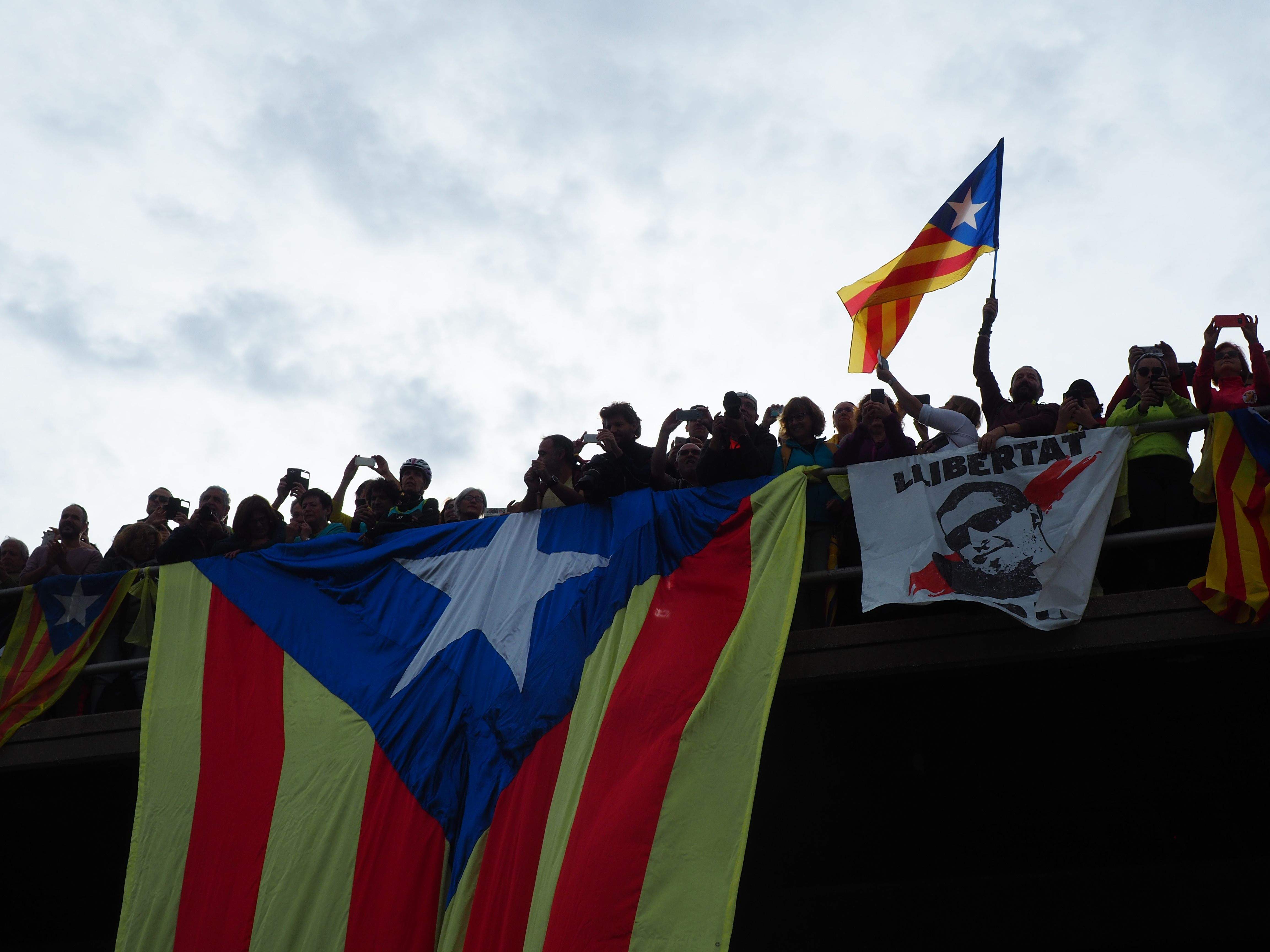 Marxa per la llibertat en resposta a la sentència del Tribunal Suprem. FOTO: Mónica García