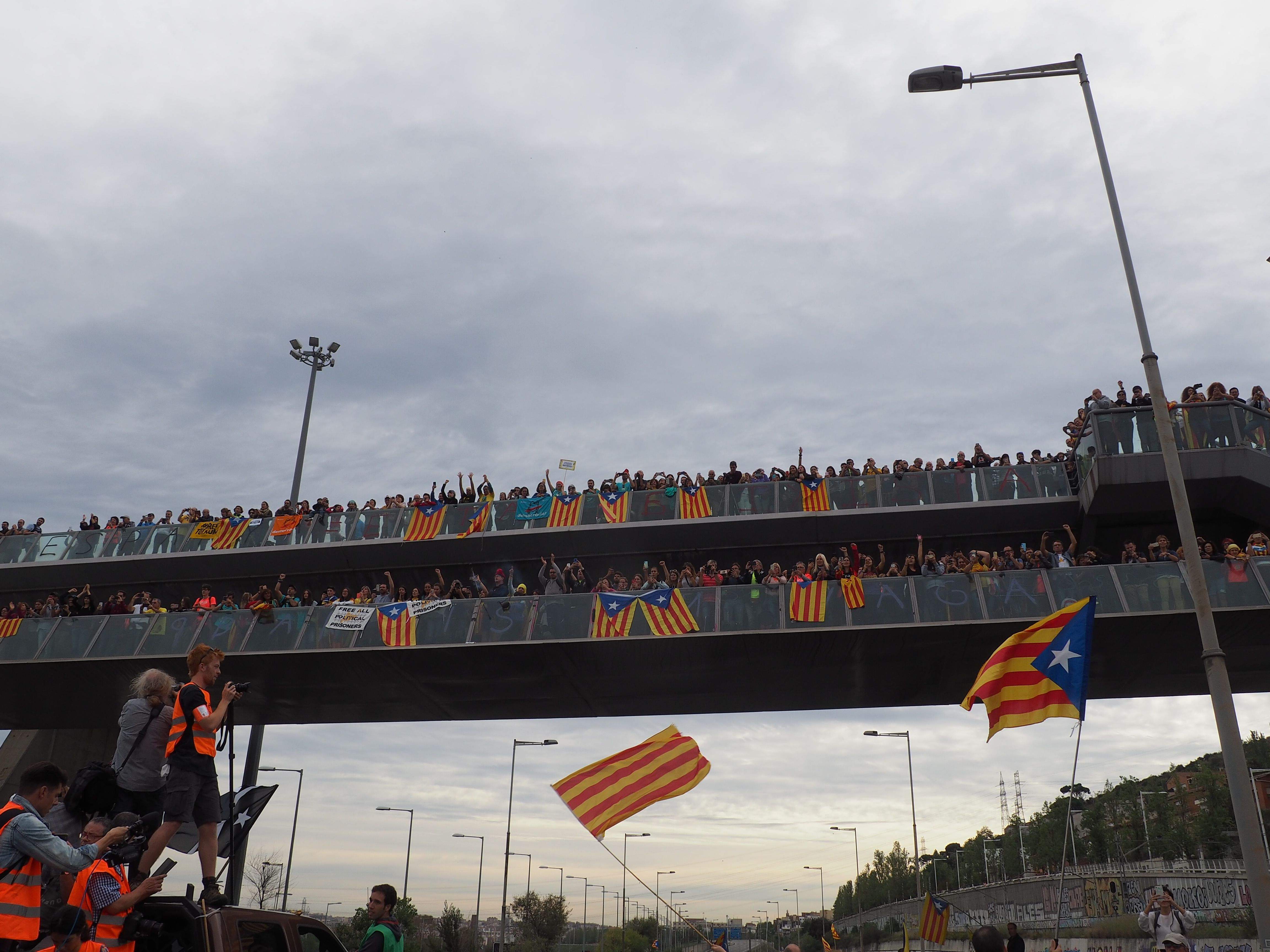 Marxa per la llibertat en resposta a la sentència del Tribunal Suprem. FOTO: Mónica García