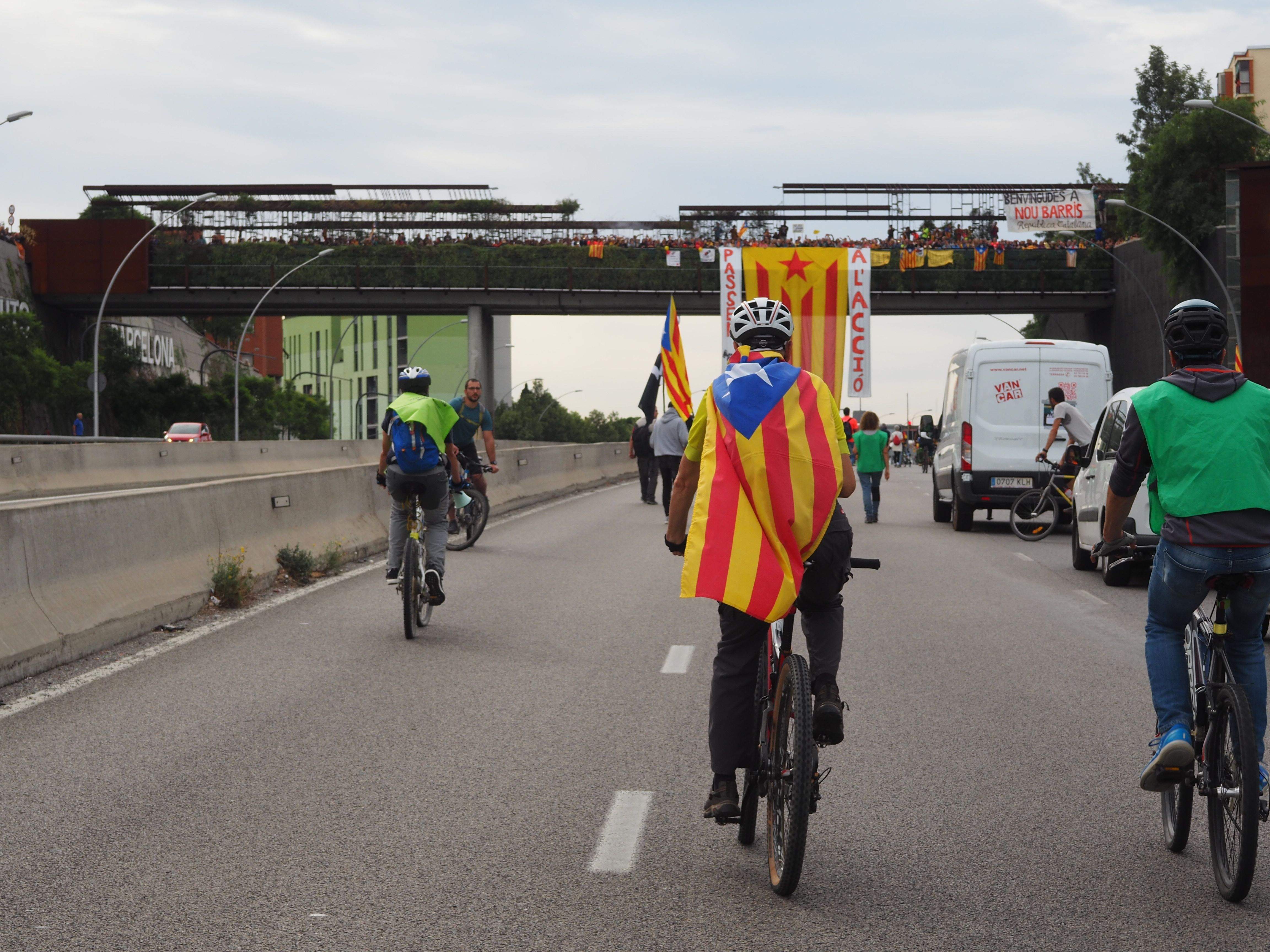 Marxa per la llibertat en resposta a la sentència del Tribunal Suprem. FOTO: Mónica García