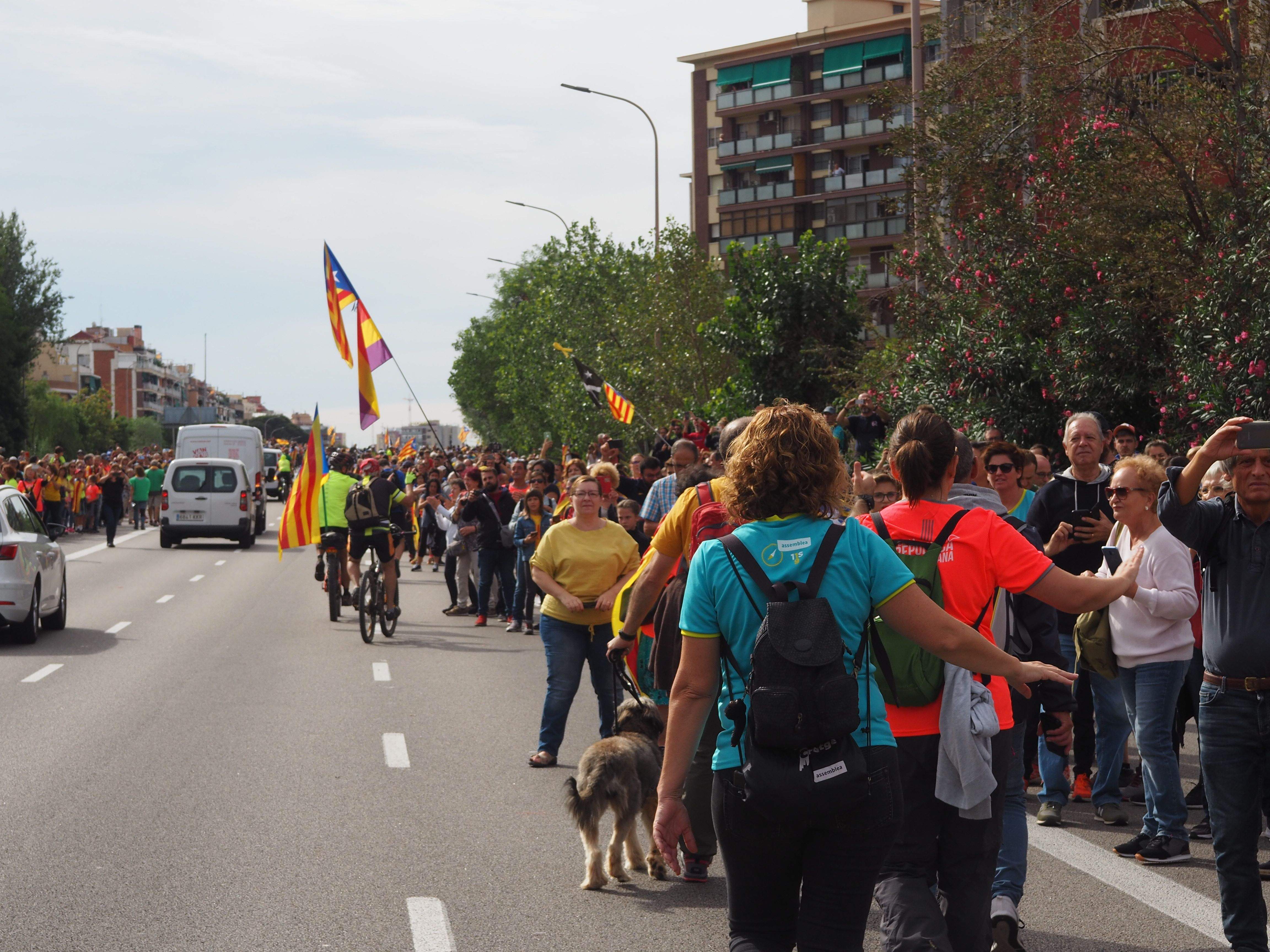 Marxa per la llibertat en resposta a la sentència del Tribunal Suprem. FOTO: Mónica García