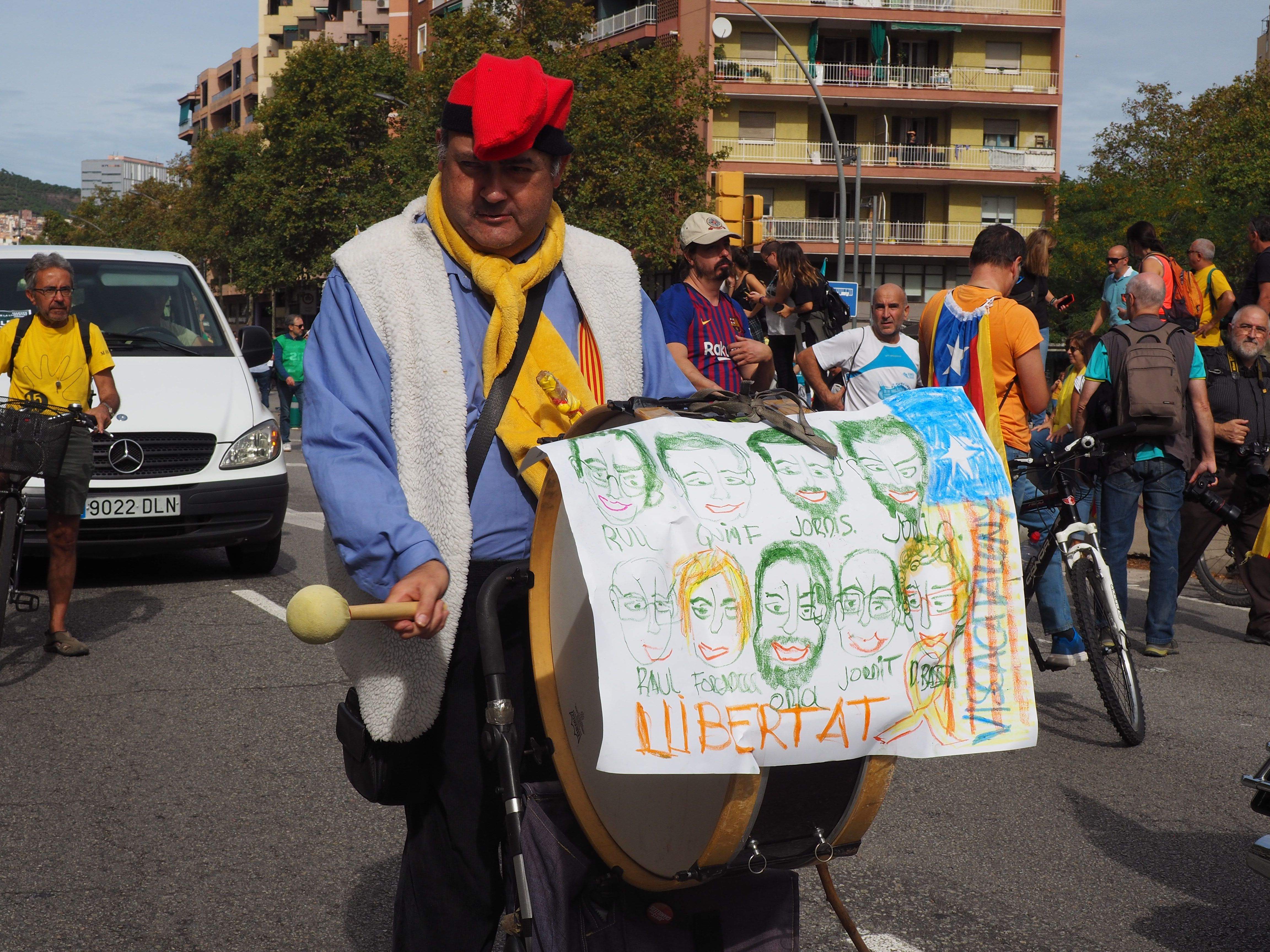 Marxa per la llibertat en resposta a la sentència del Tribunal Suprem. FOTO: Mónica García