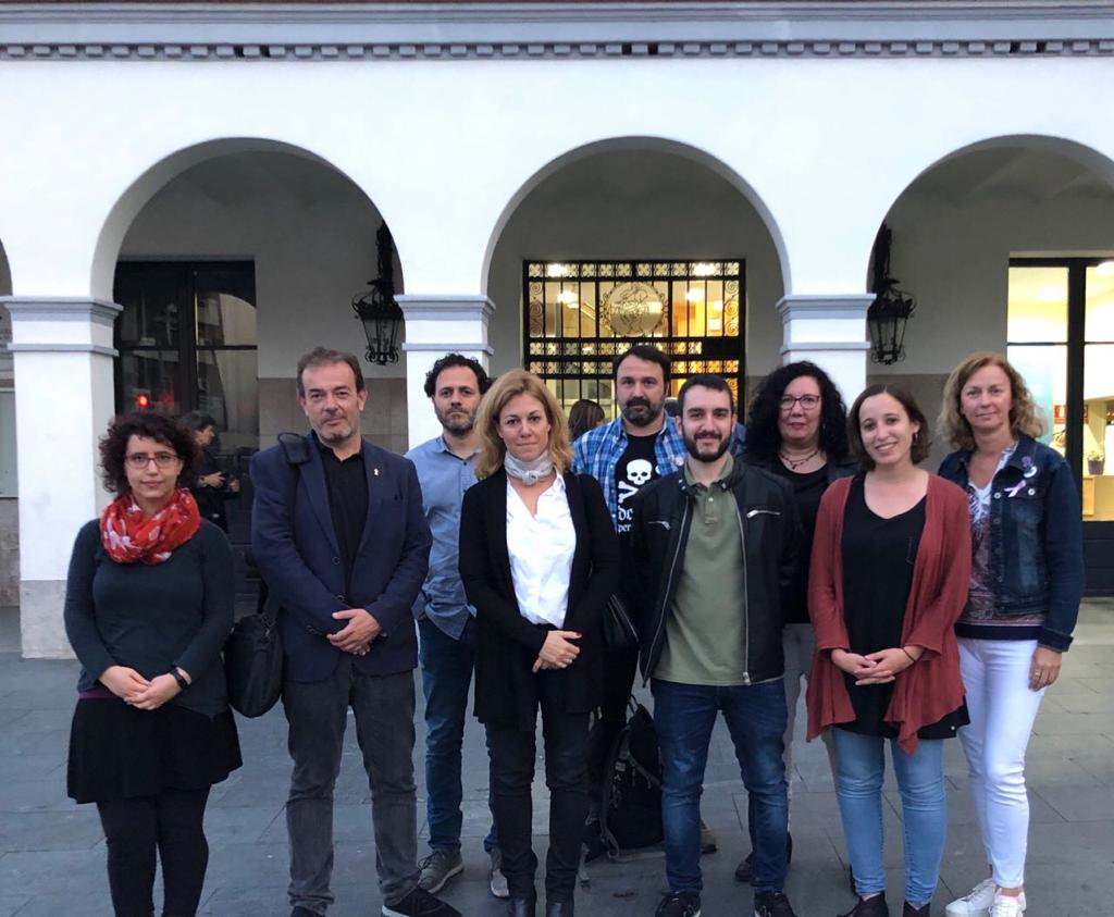 Els regidors i regidores d'ERC, Guanyem i Junts