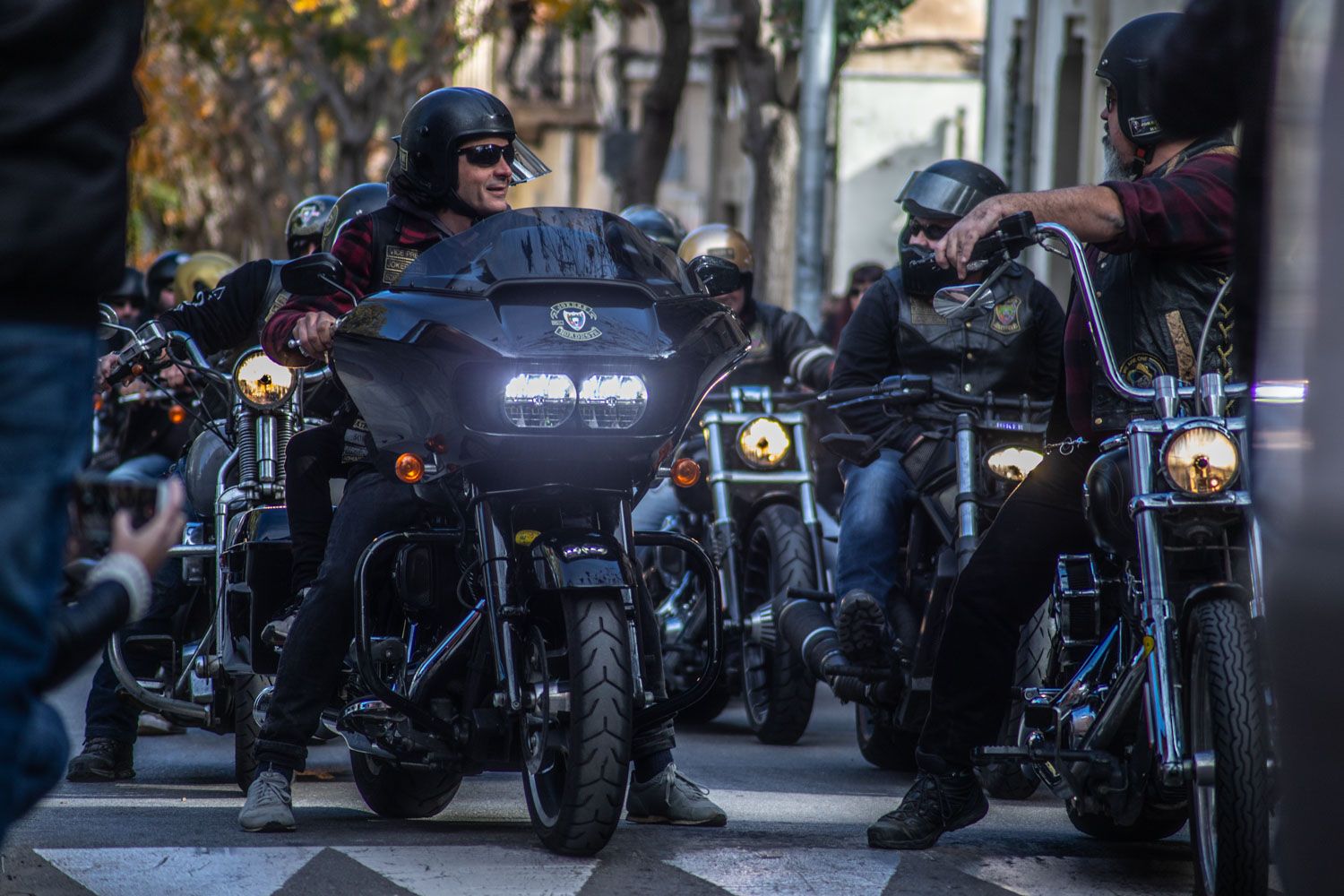 Cercavila de motos. Foto: Adrián Gómez