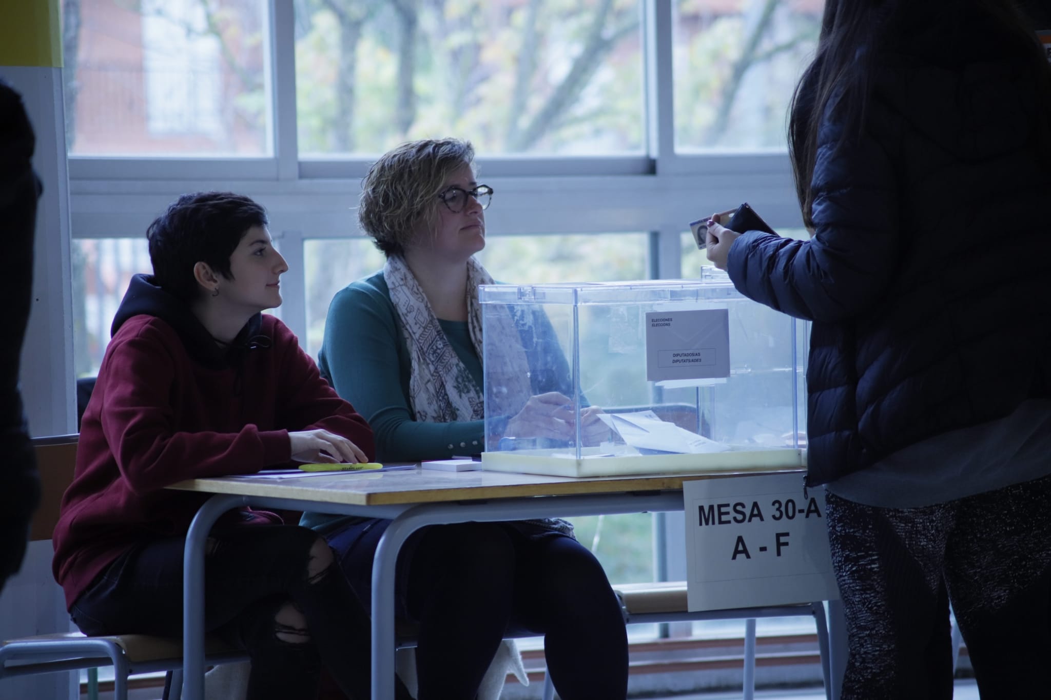 Eleccions generals a Cerdanyola. FOTO: Adrián Gómez
