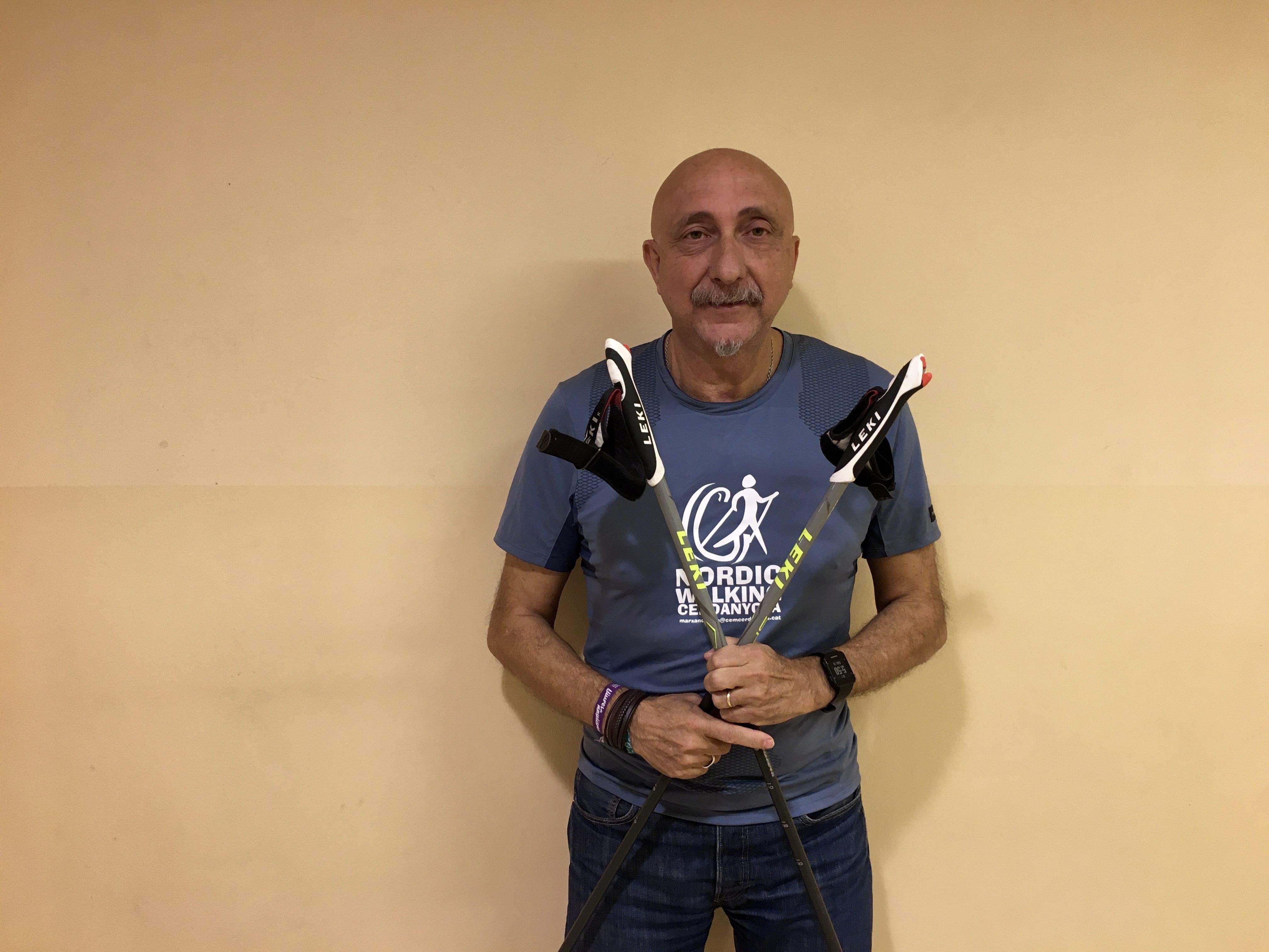Manel Rodríguez, instructor de la Marxa Nòrdica al CEM. 