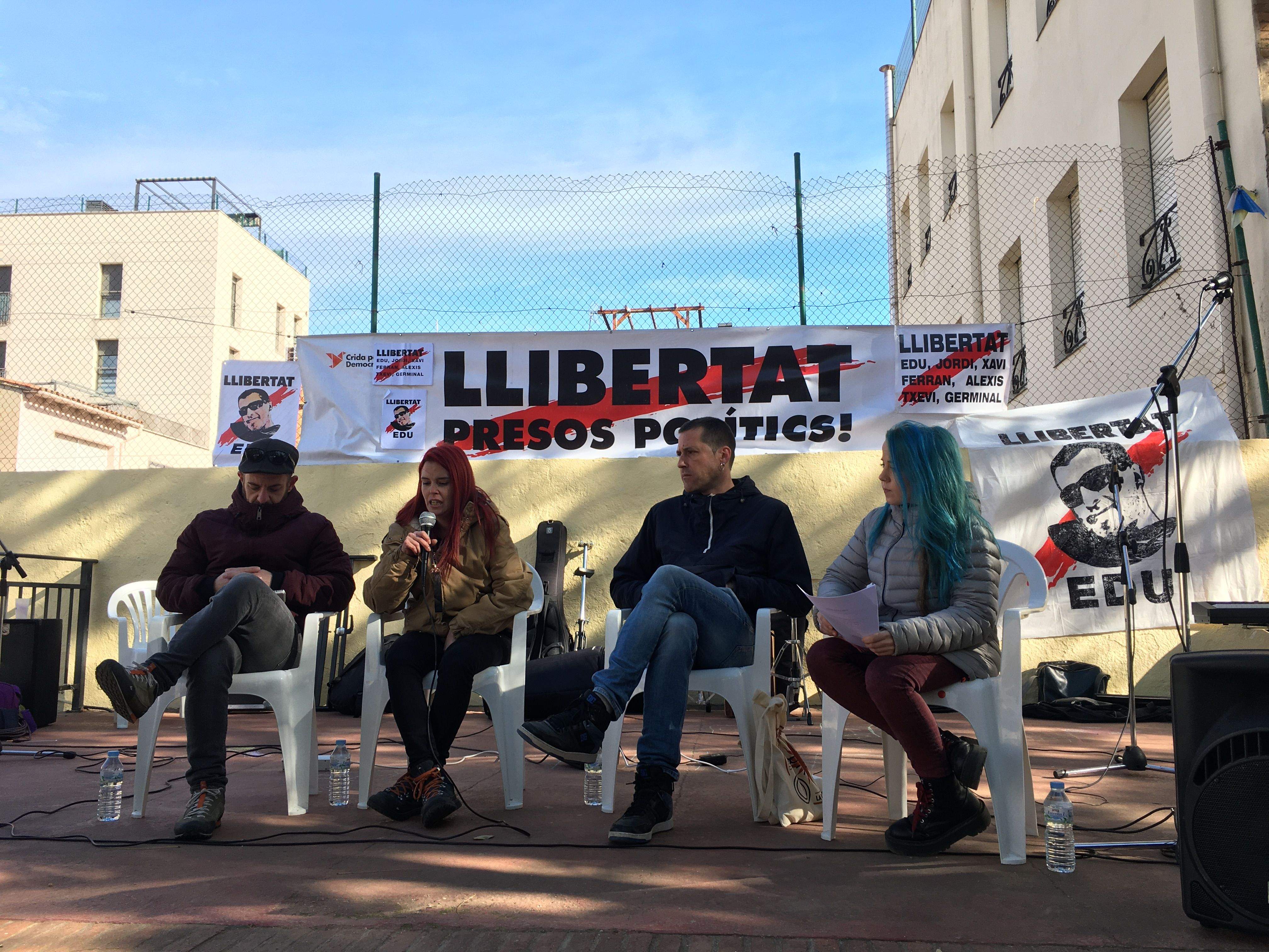 Acte antirepressiu en suport a les detingudes el 23S. FOTO: Arxiu