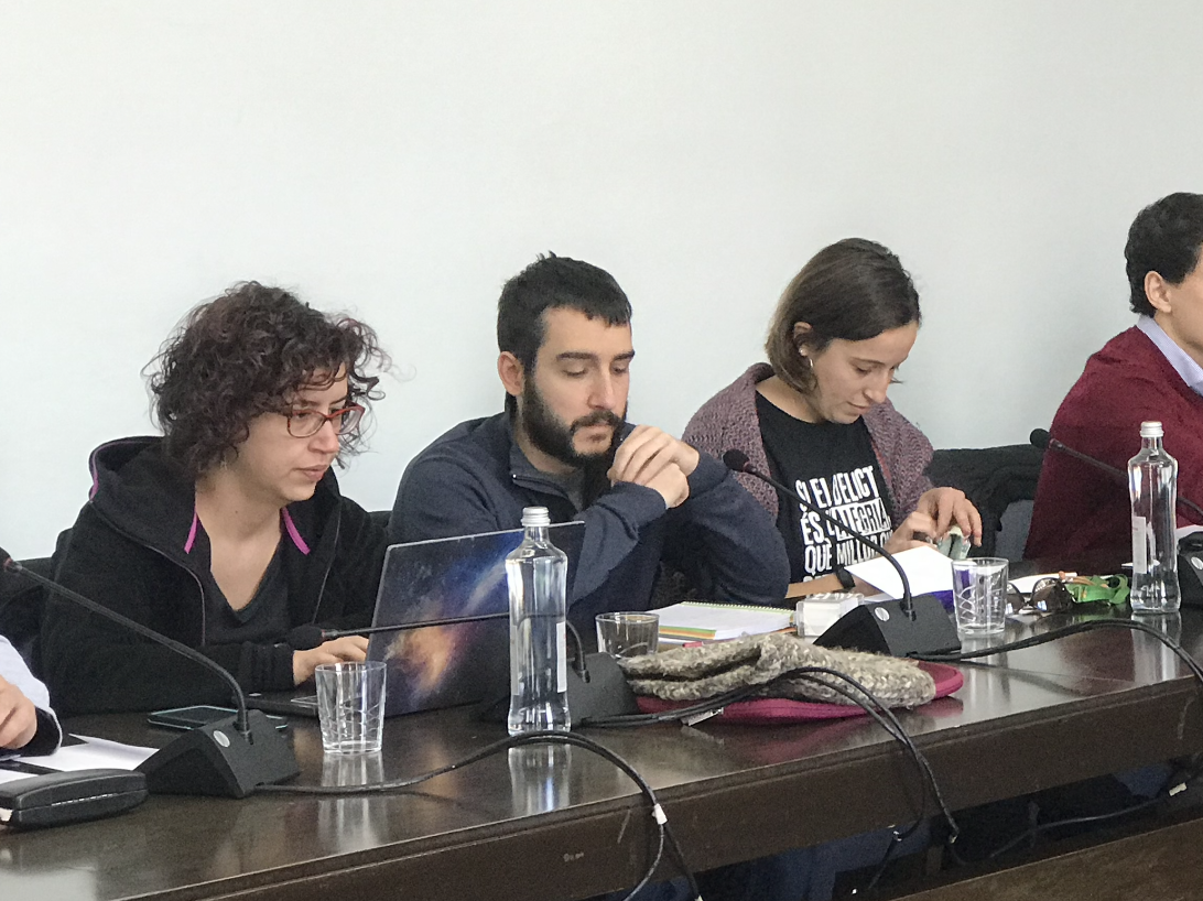 Vera Sánchez, Ivan González i Laura Benseny, regidors de Guanyem