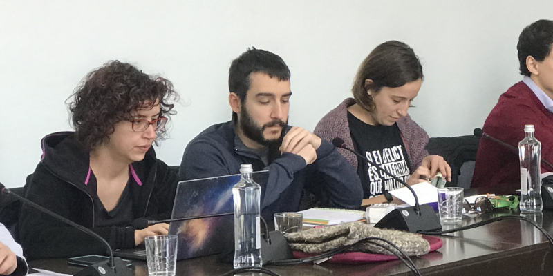 Vera Sánchez, Ivan González i Laura Benseny, regidors de Guanyem