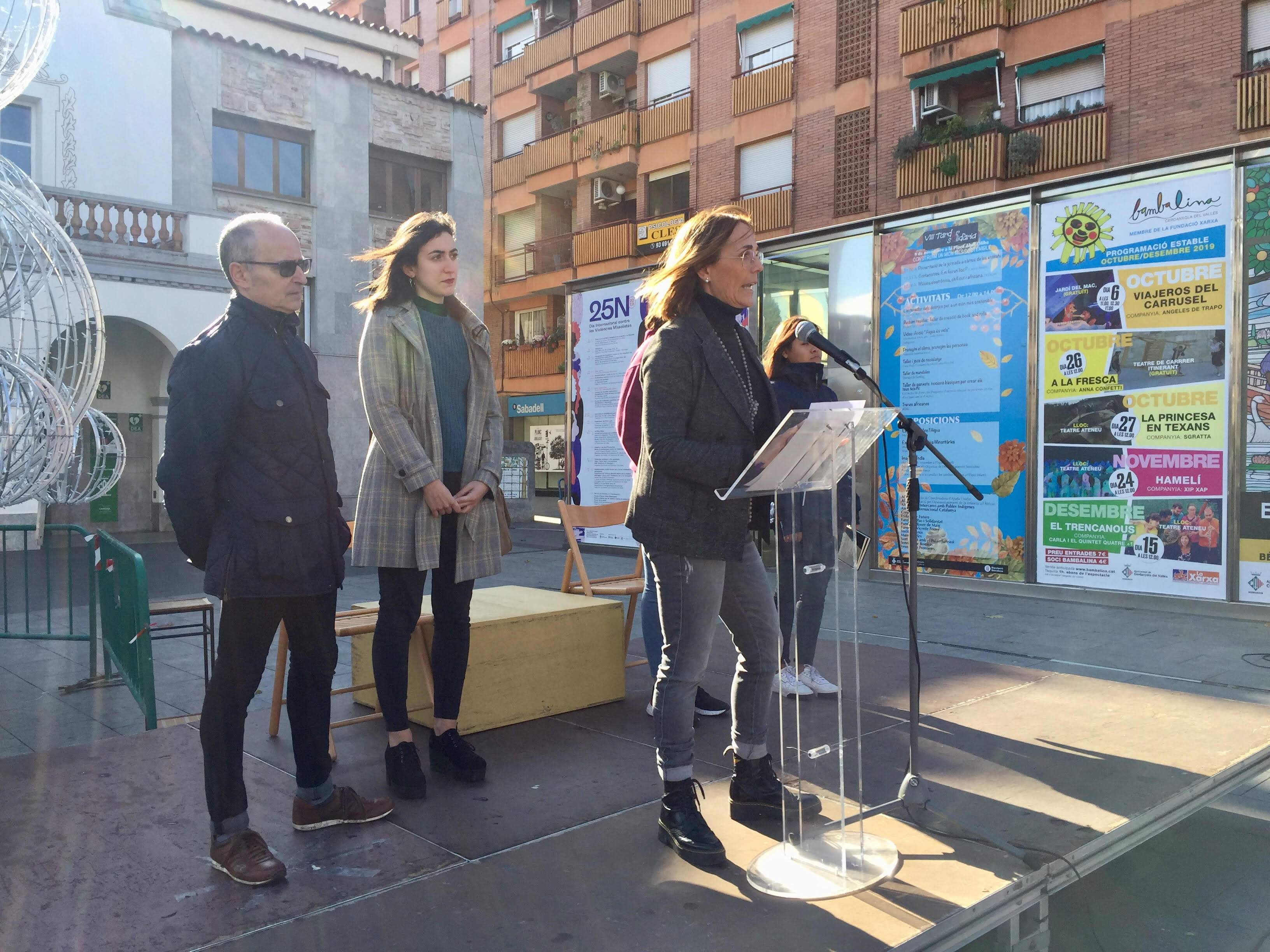 Gloria Urbano, regidora de Feminisme i LGTBIQ+ condemna les violències masclistes a Cerdanyola