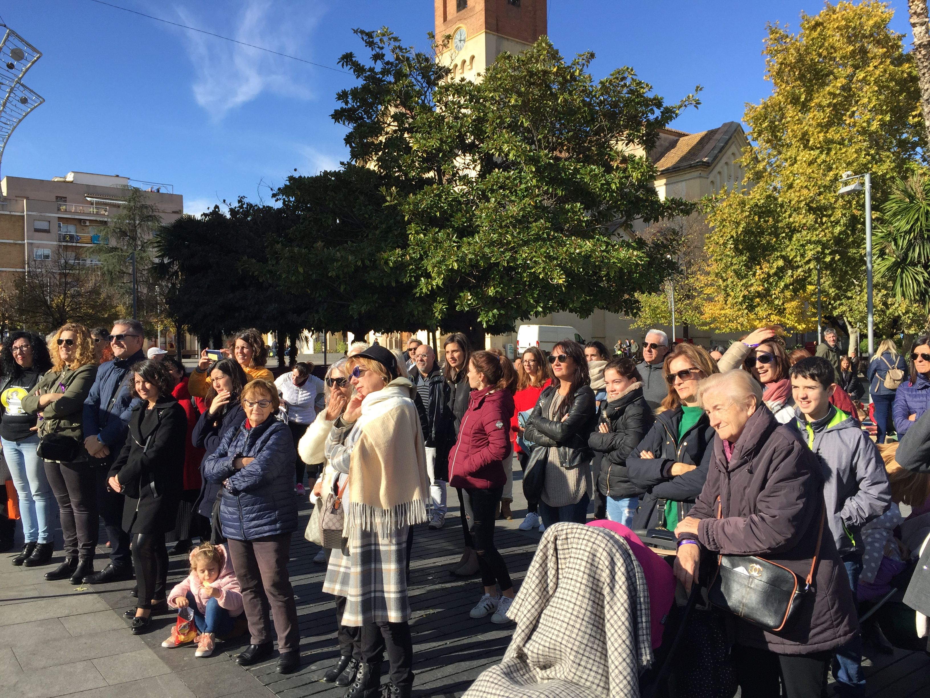 Els cerdanyolencs acudeixen a celebrar el 25N