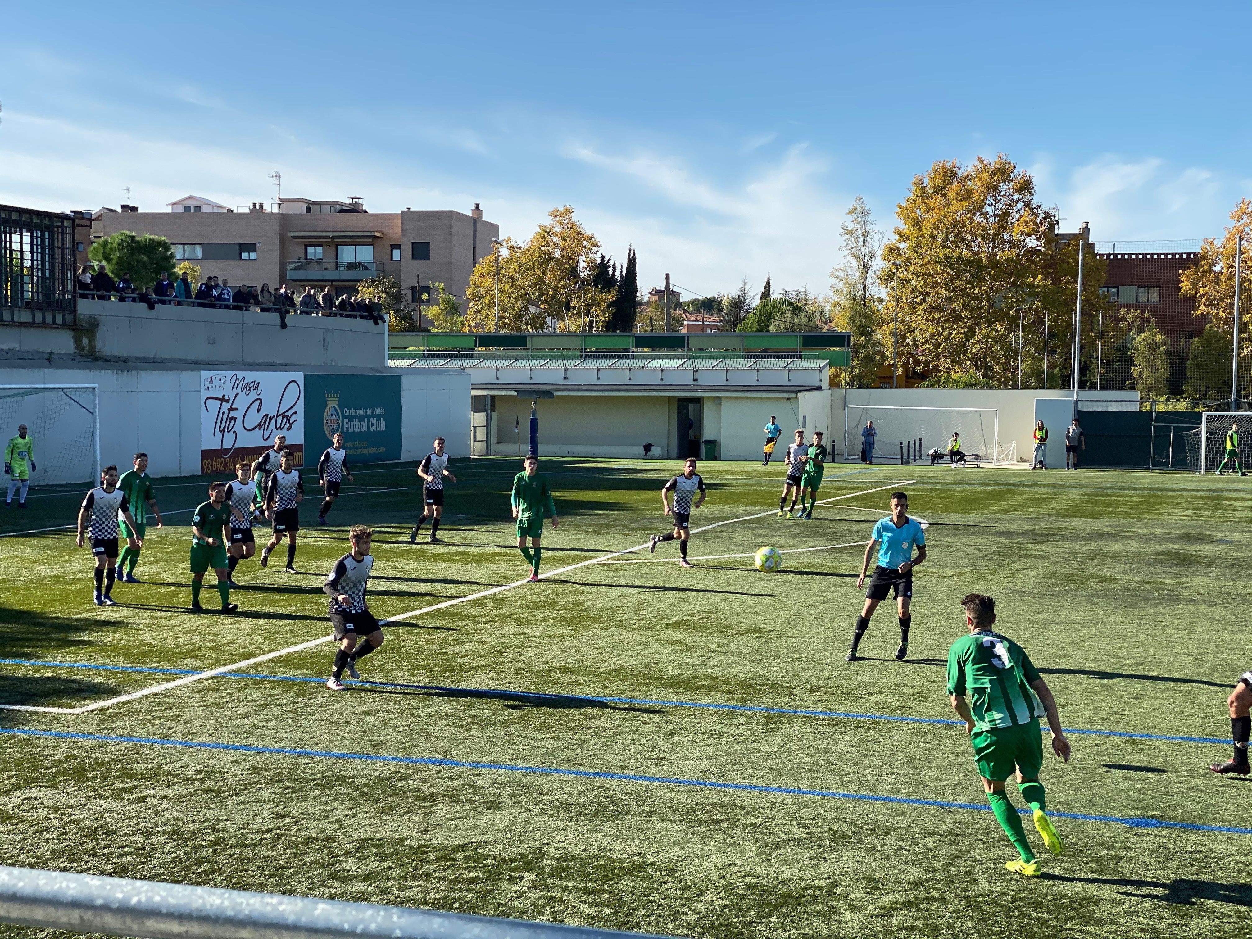 El Cerdanyola FC contra l'UA Horta