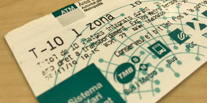 Targeta T-10 d'una zona Targeta T-10 d'una zona