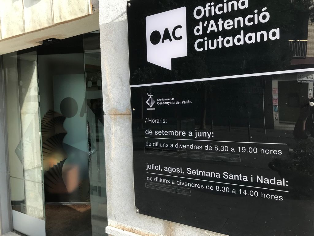 Oficina d'Atenció Ciutadana. FOTO: Cerdanyola.info