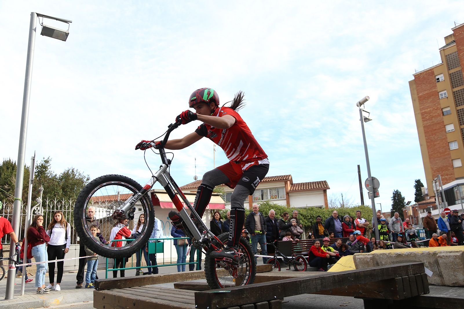 Gemma Abant ha donat consells als riders que s'han acostat per entrenar