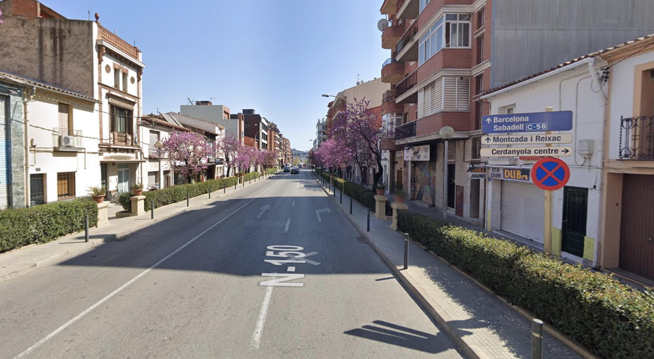 Tram de la N-150 entre Cerdanyola i Ripollet