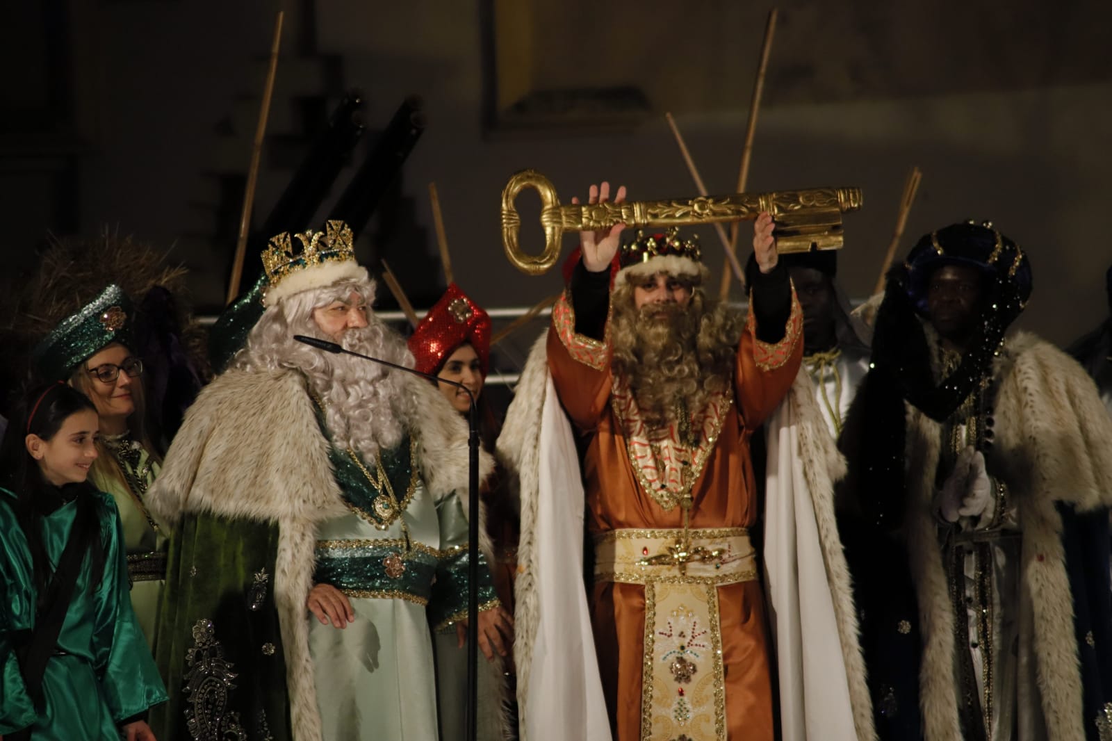 Els Reis d'Orient reben la clau de la ciutat