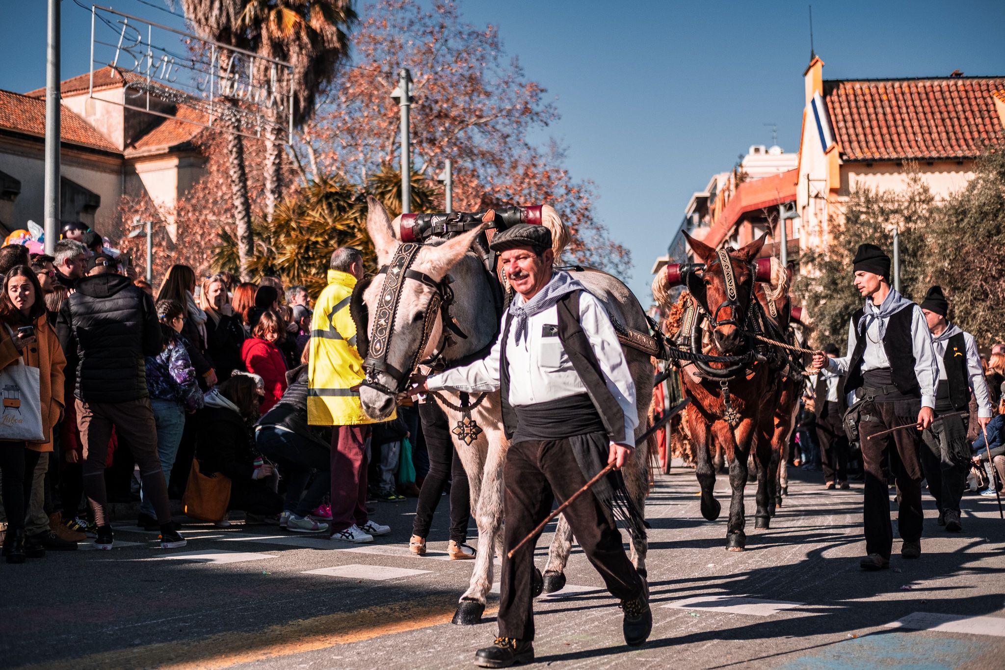 Passen els Tres Tombs pels carrers de Cerdanyola. FOTO: Ale Gómez