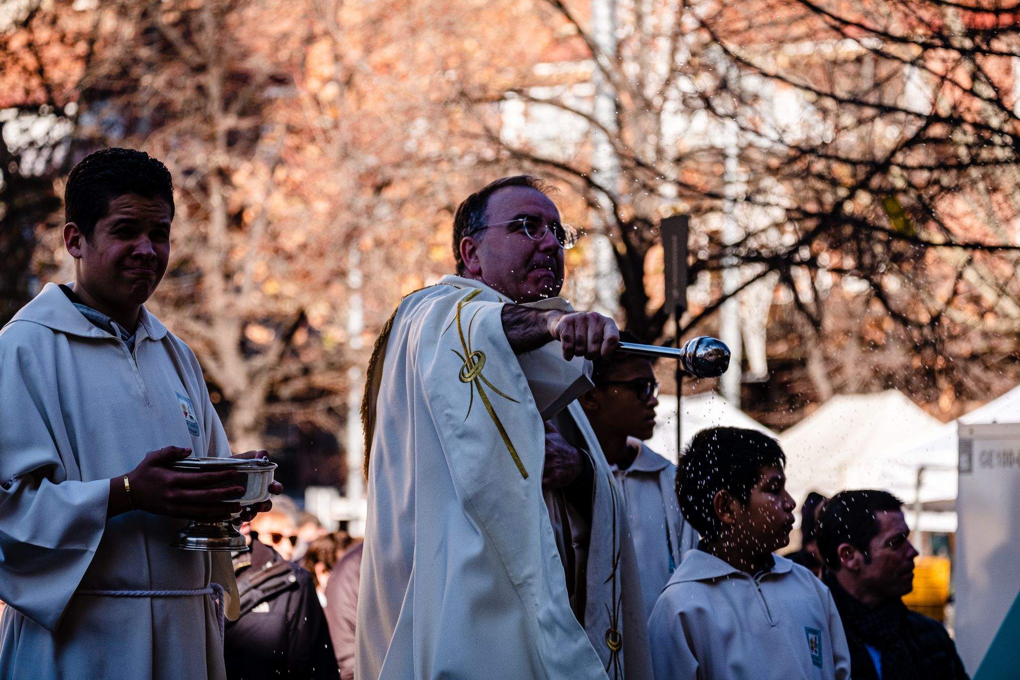 La benedicció dels animals a la passada dels Tres Tombs
