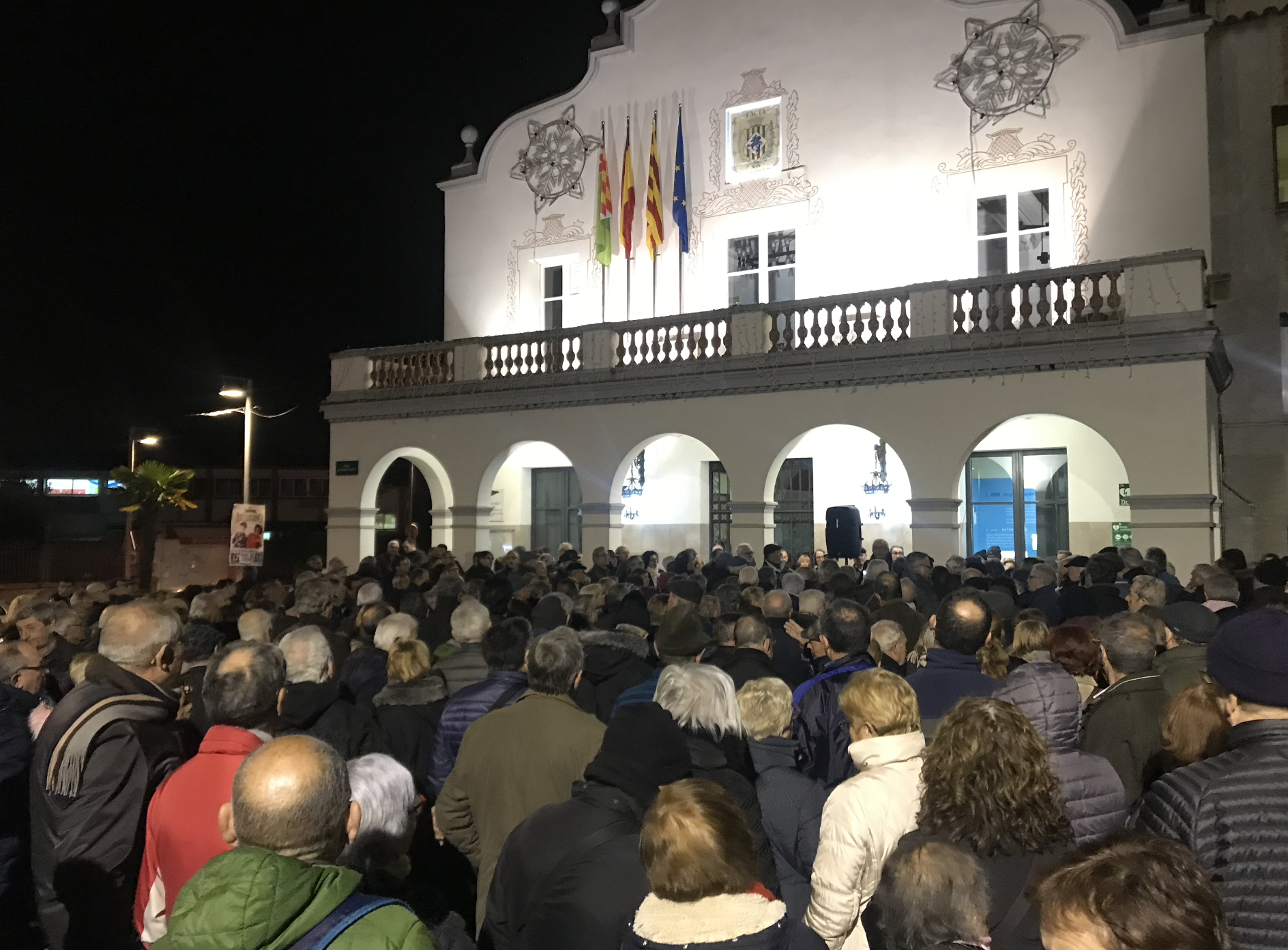 Concentració de la Plataforma NO Tribut el 15 de gener. FOTO: Mónica García