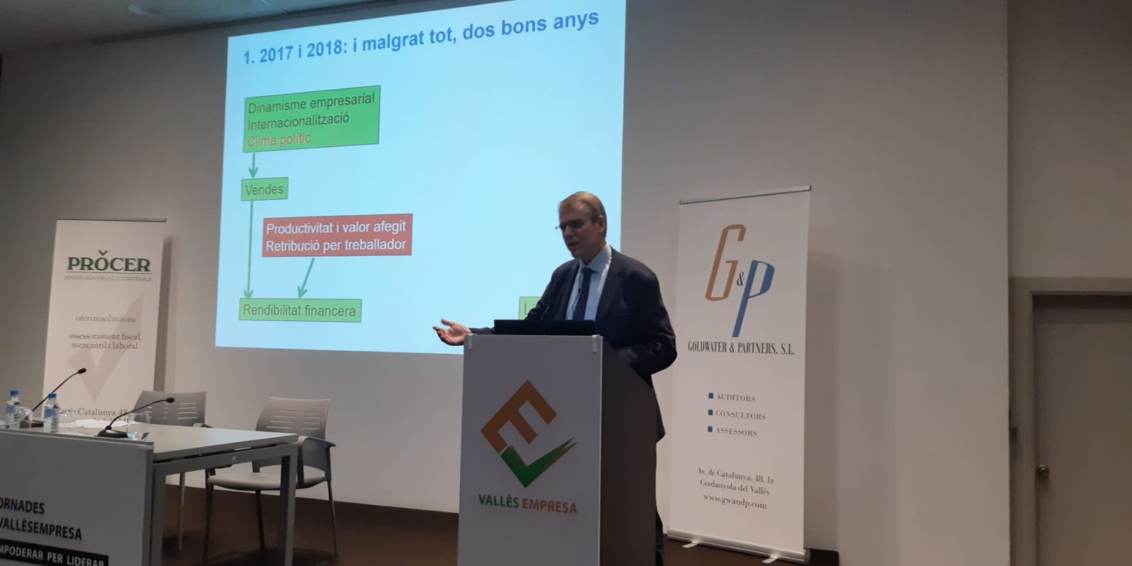 Imatge de la primera conferència de Vallès Empresa a Sant Cugat. FOTO: Ferran Mitjà