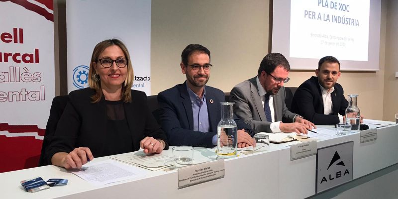 D'esquerra a dreta: Eva Menor, Ignasi Giménez, Raül Blanco i Carlos Cordón. FOTO: TOT Sant Cugat D'esquerra a dreta: Eva Menor, Ignasi Giménez, Raül Blanco i Carlos Cordón. FOTO: TOT Sant Cugat