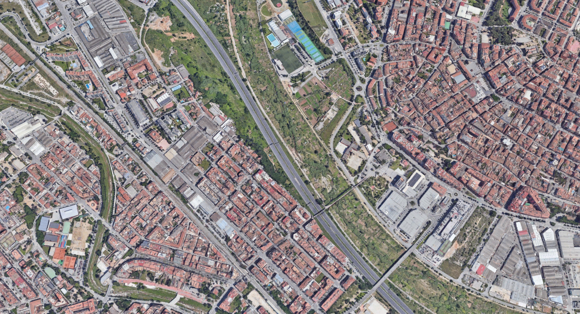 Vista d'ocell de Cerdanyola i Ripollet. FOTO: G.Maps