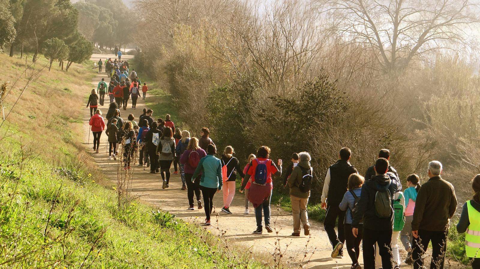 Moment de la caminada solidària / Cedida