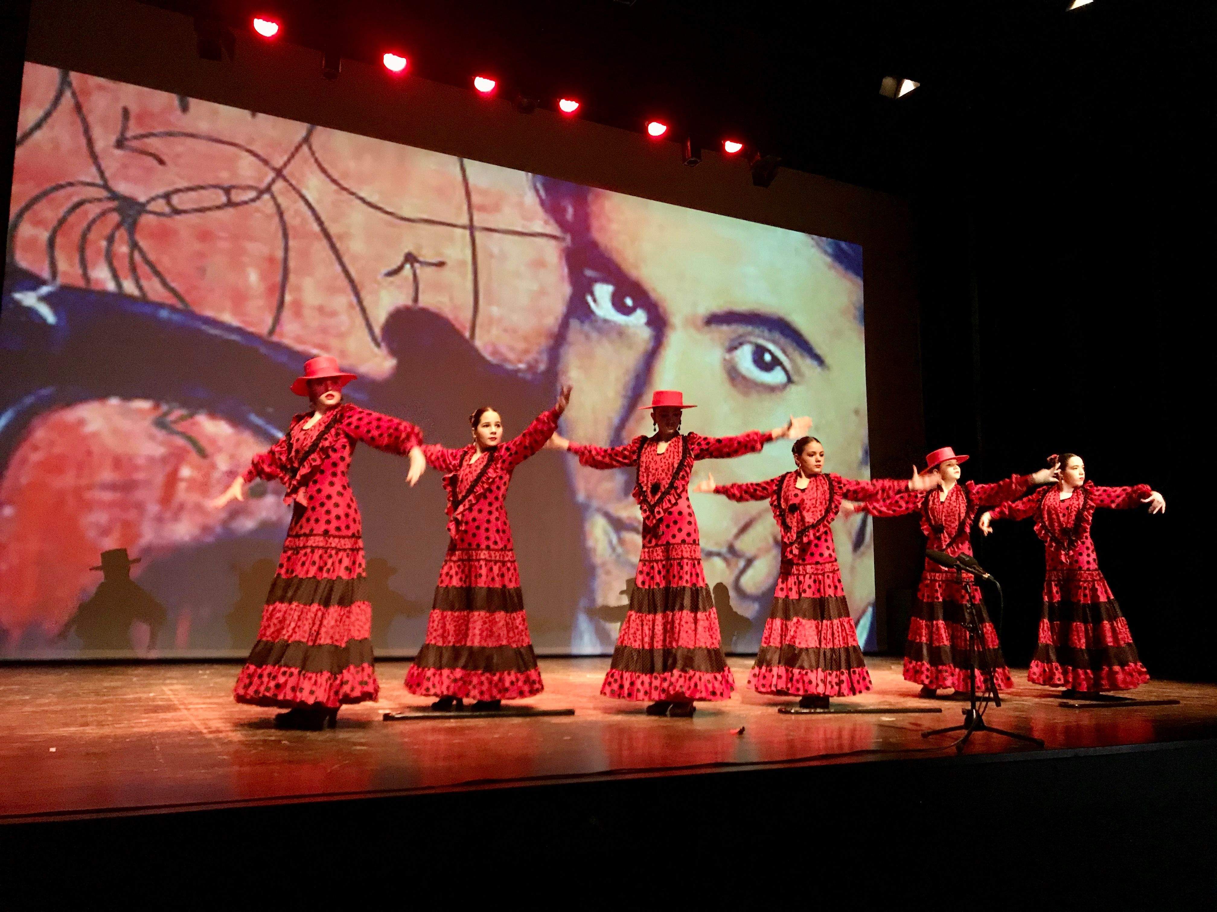 Moment del festival de dansa 'A ti Federico' de la Casa de Andalucía