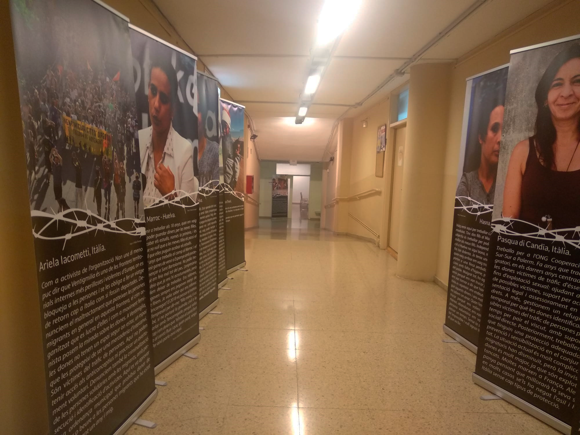 L'exposició fotogràfica a l'Ateneu. 