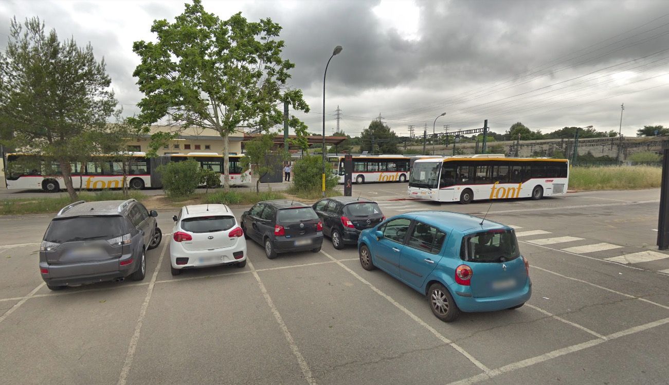 Aparcament de l'estació cerdanyola-Universitat. FOTO: Google Maps