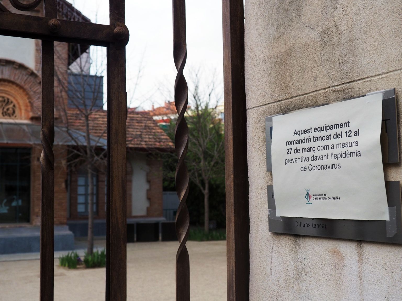 El Museu d'Art de Cerdanyola també ha tancat portes. FOTO: Mónica García Moreno