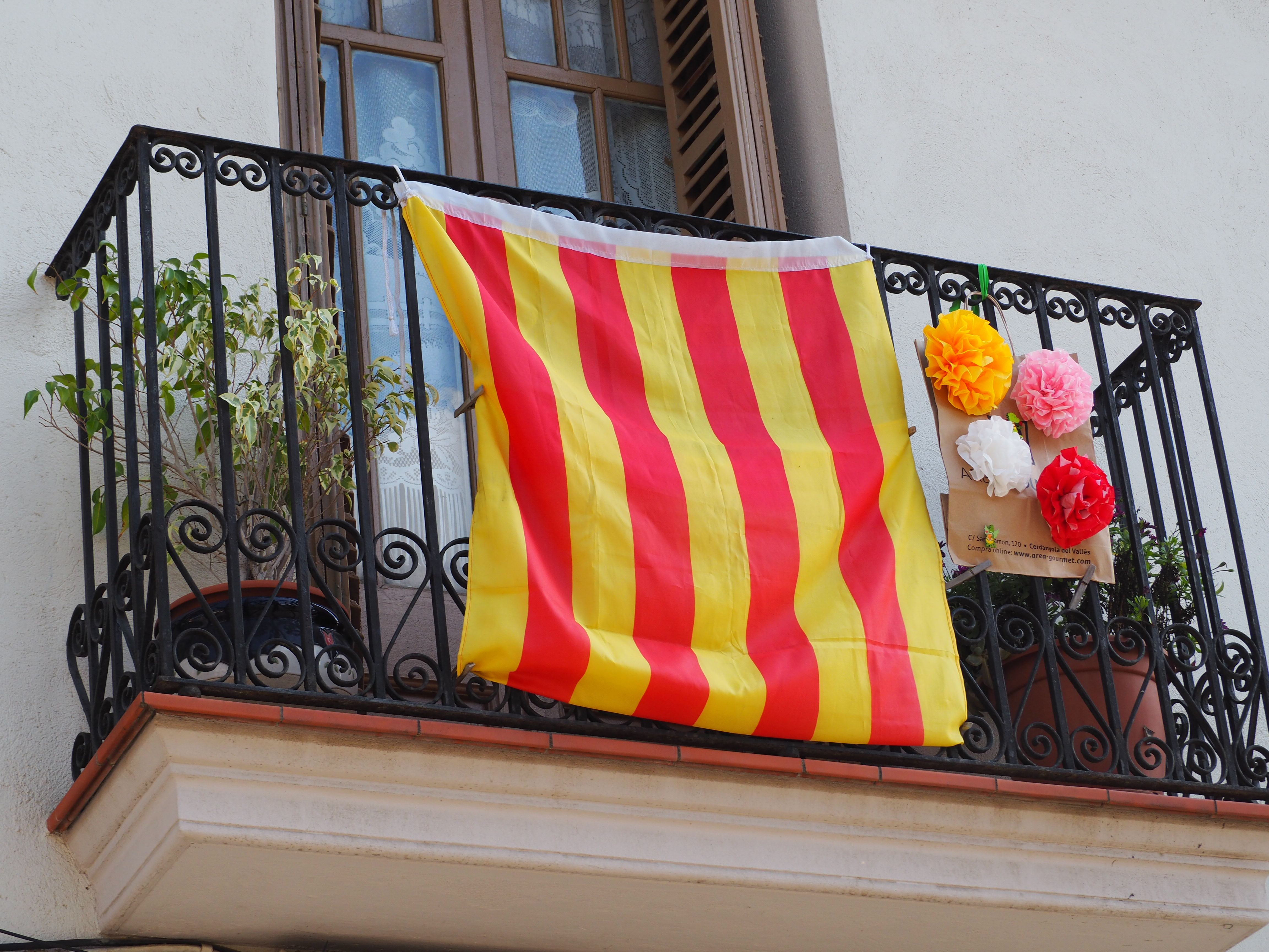 Balcons cerdanyolencs decorats per Sant Jordi. FOTO: Mónica García Moreno