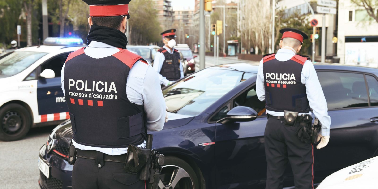 Un control de Mossos. 