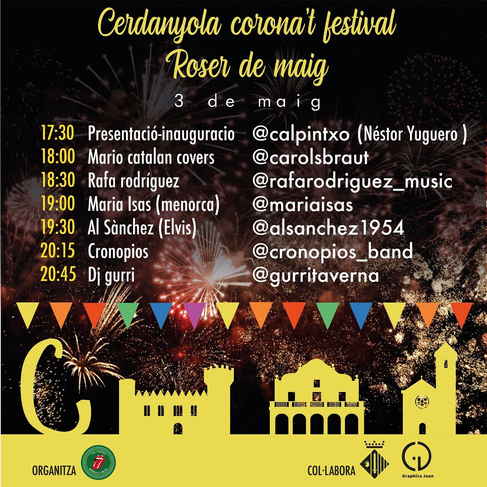 Cartell del 2n Cerdanyola Corona't Festival