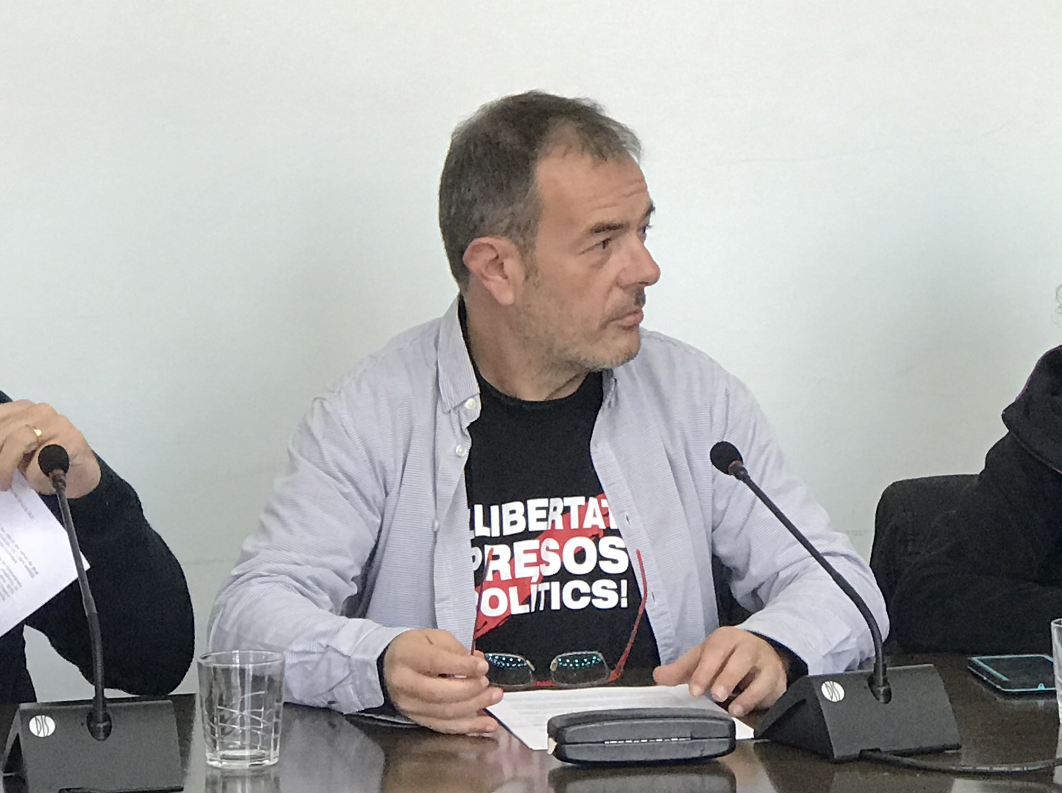 Joan Sánchez, regidor de Junts durant un ple municipal. FOTO: Arxiu