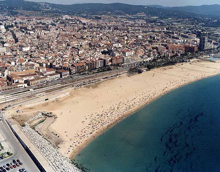 Platja del Varador a Mataró. FOTO: Cedida