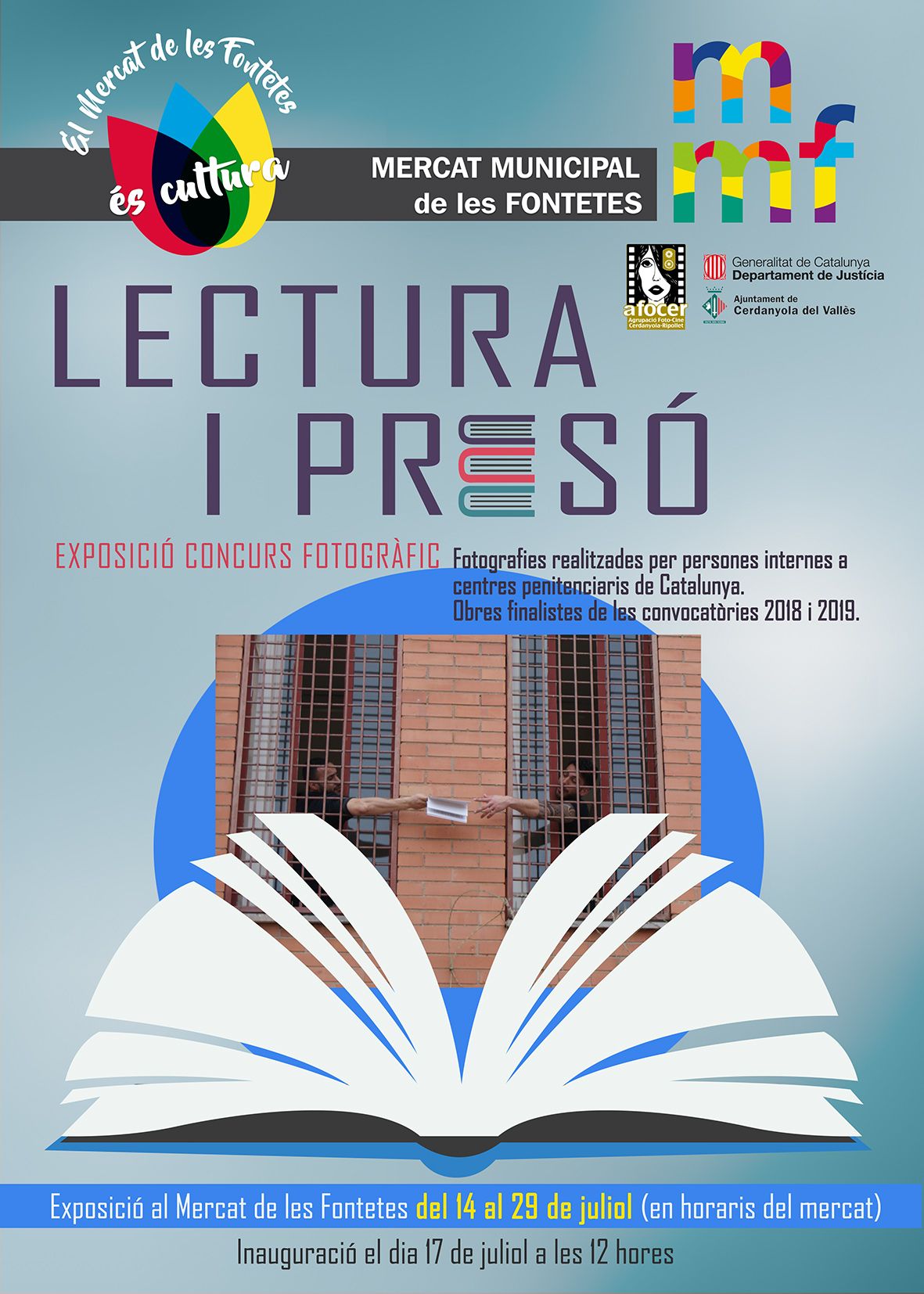Cartell de l'exposició "Lectura i presó" Cartell de l'exposició "Lectura i presó"