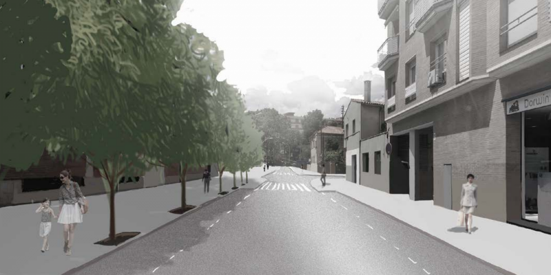 Esboç de la reurbanització del carrer Camèlies. FOTO: Ajuntament de Cerdanyola Esboç de la reurbanització del carrer Camèlies. FOTO: Ajuntament de Cerdanyola