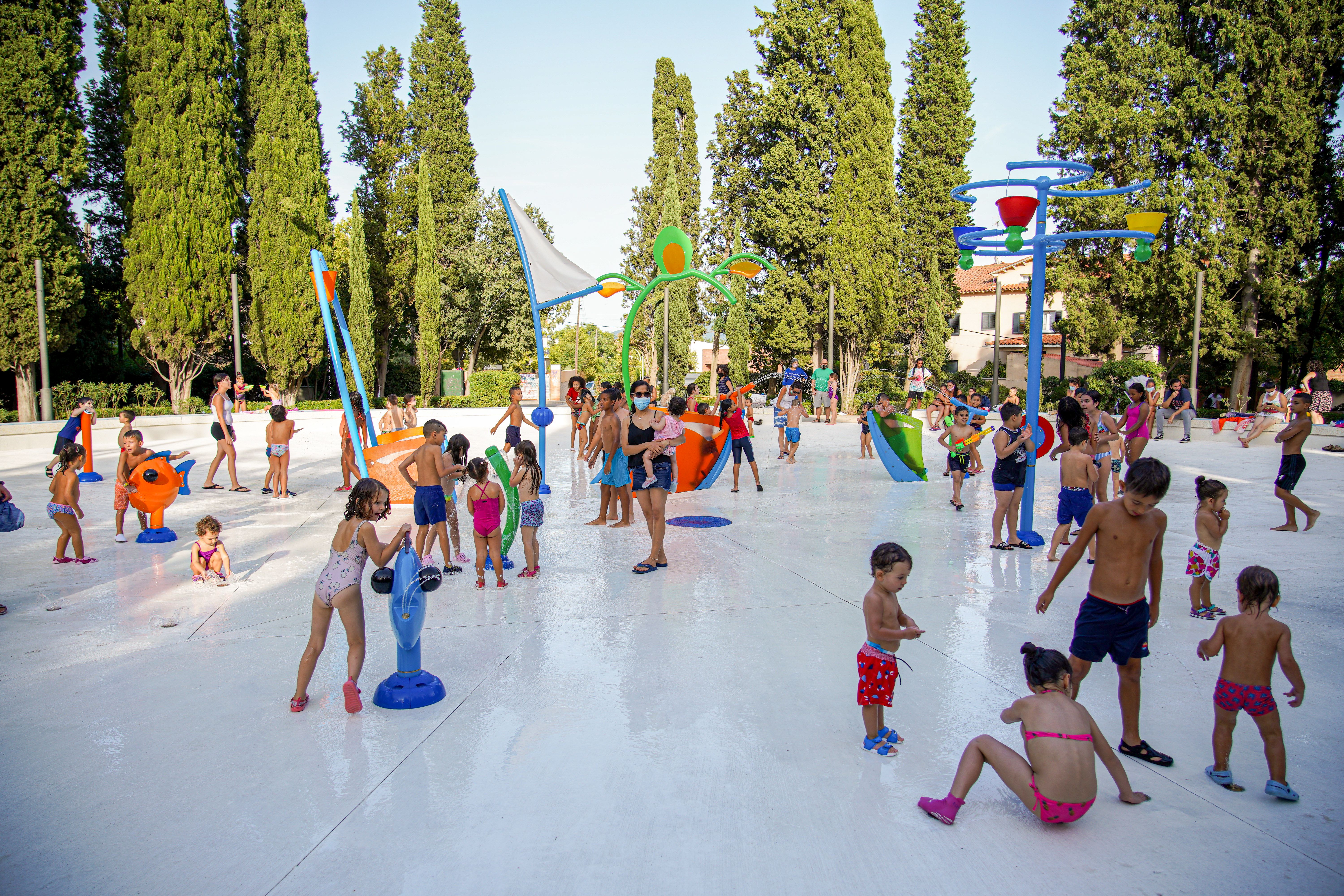 Les fotografies de les zones dels jocs d'aigua a Cerdanyola / Laura Arias