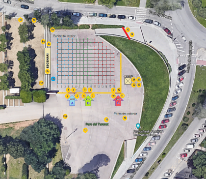 Mapa del recinte de l'acte de la Diada. FOTO: ANC Mapa del recinte de l'acte de la Diada. FOTO: ANC