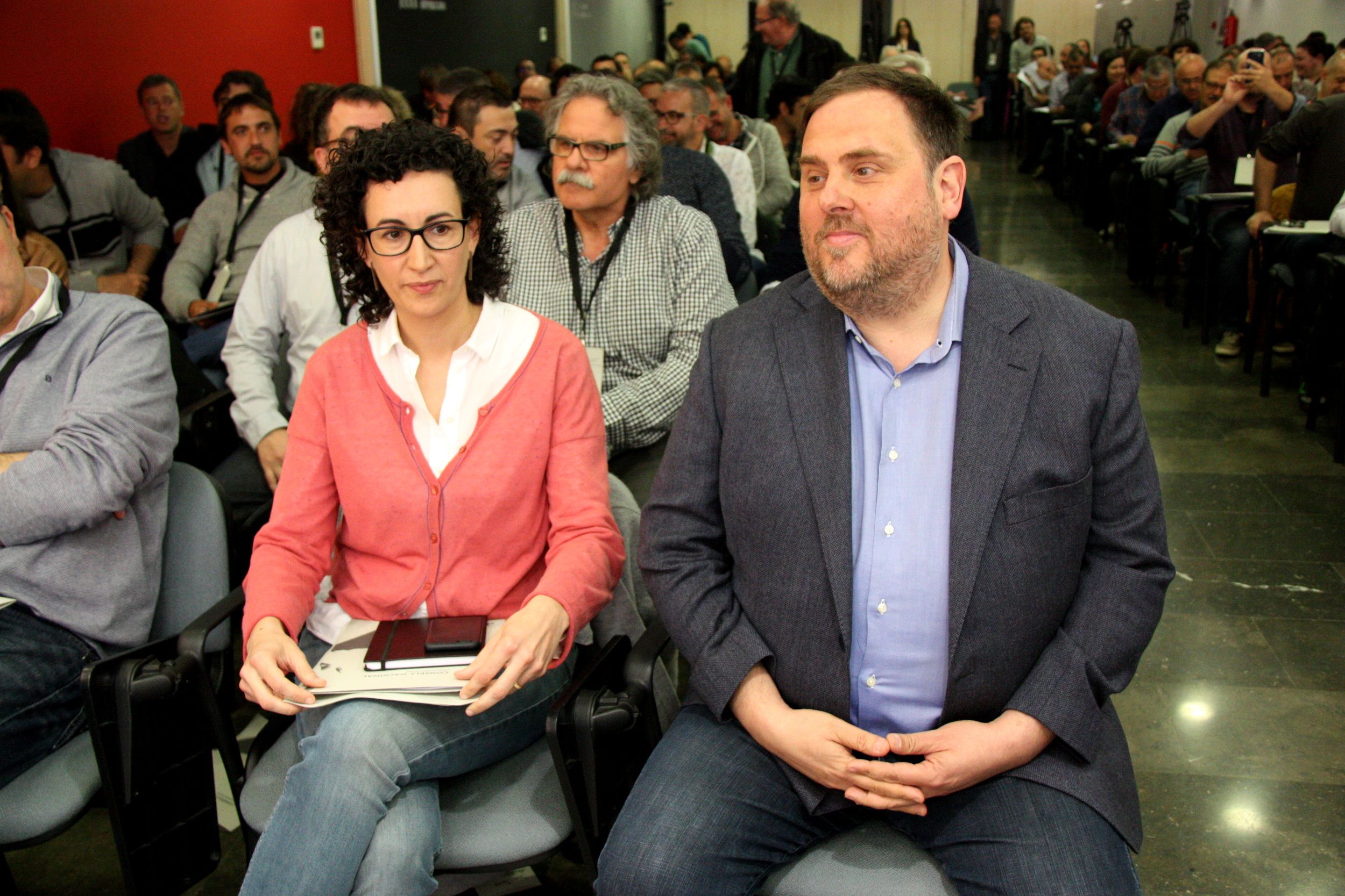 Marta Rovira i Oriol Junqueras junts a l'abril de 2017. FOTO: ACN