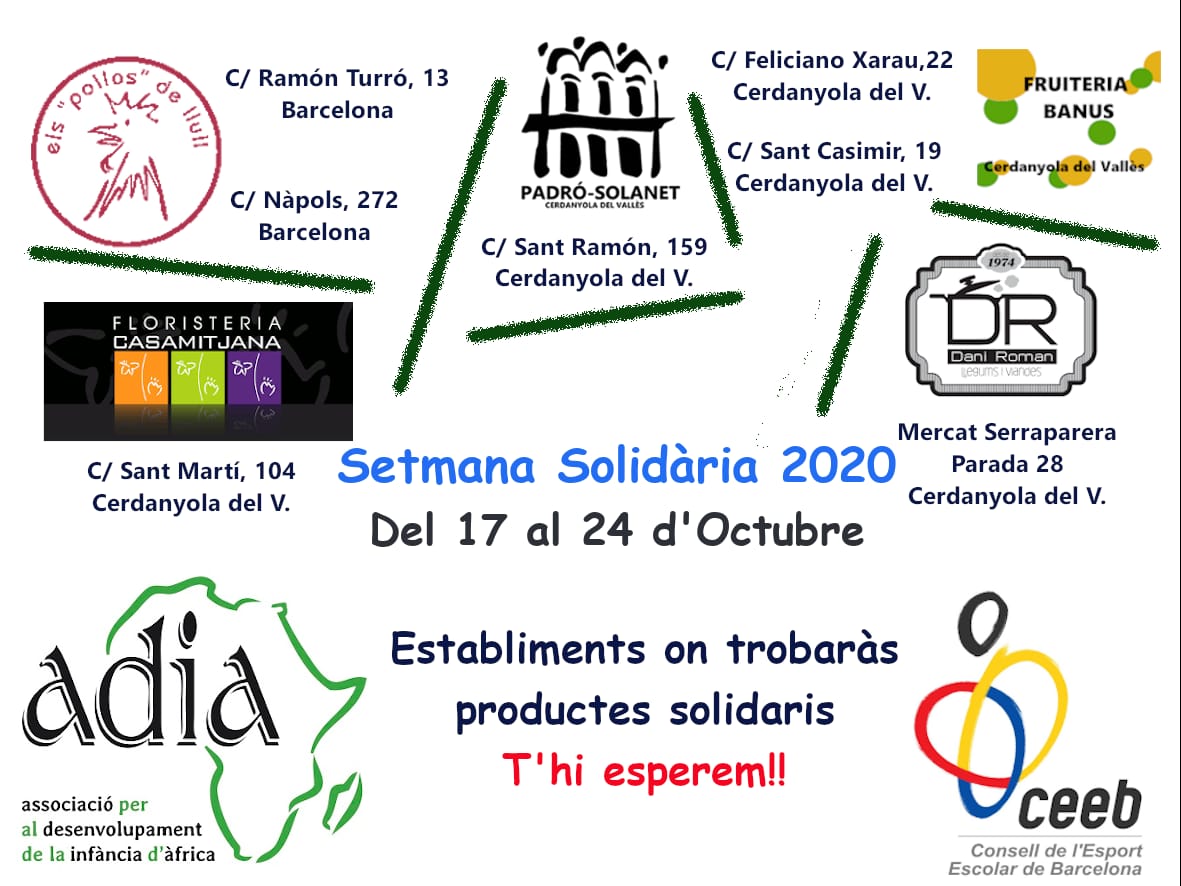 Cartell establiments que hi participen