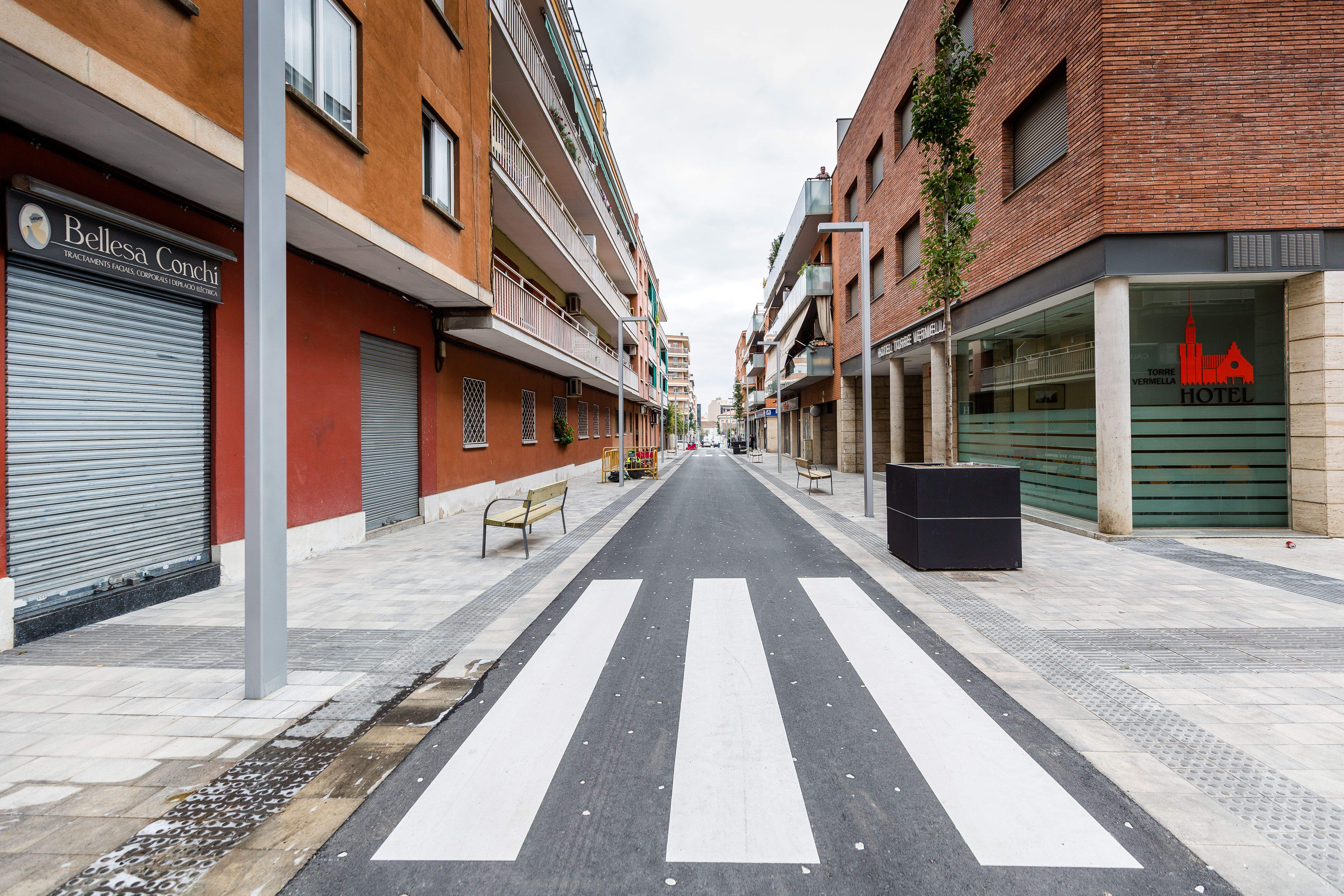 El carrer de Santa Marcel·lina després de les obres. FOTO: Ajuntament de Cerdanyola