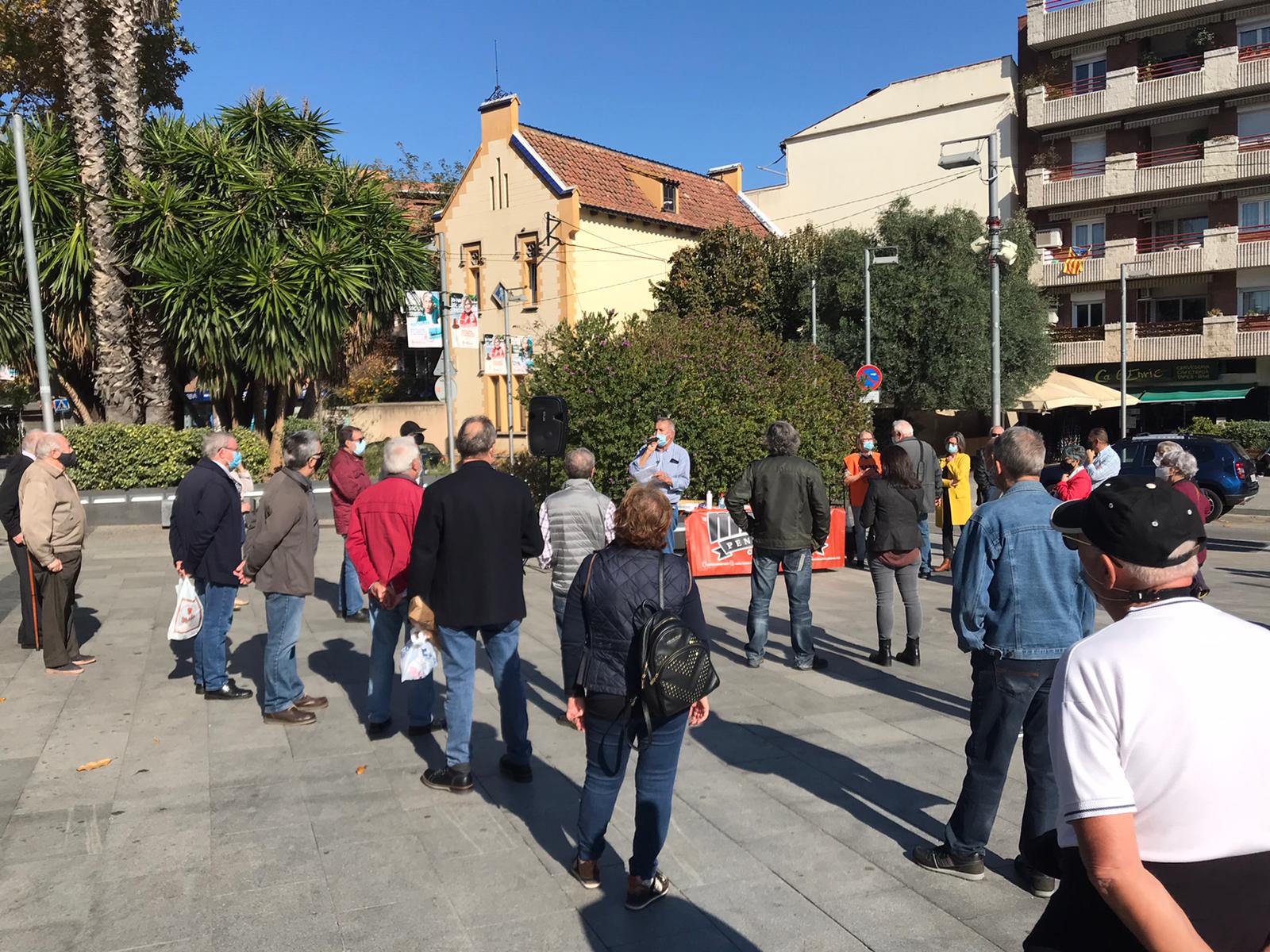 Concentració de la Plataforma NO Tribut a l'Abat Oliba / Laura Arias 