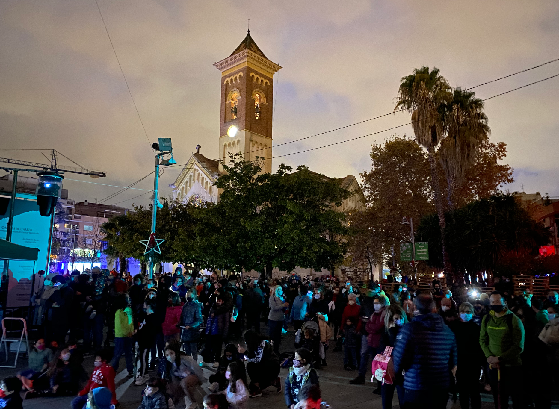 Encesa dels llums de Nadal a Cerdanyola. FOTO: Mónica GM