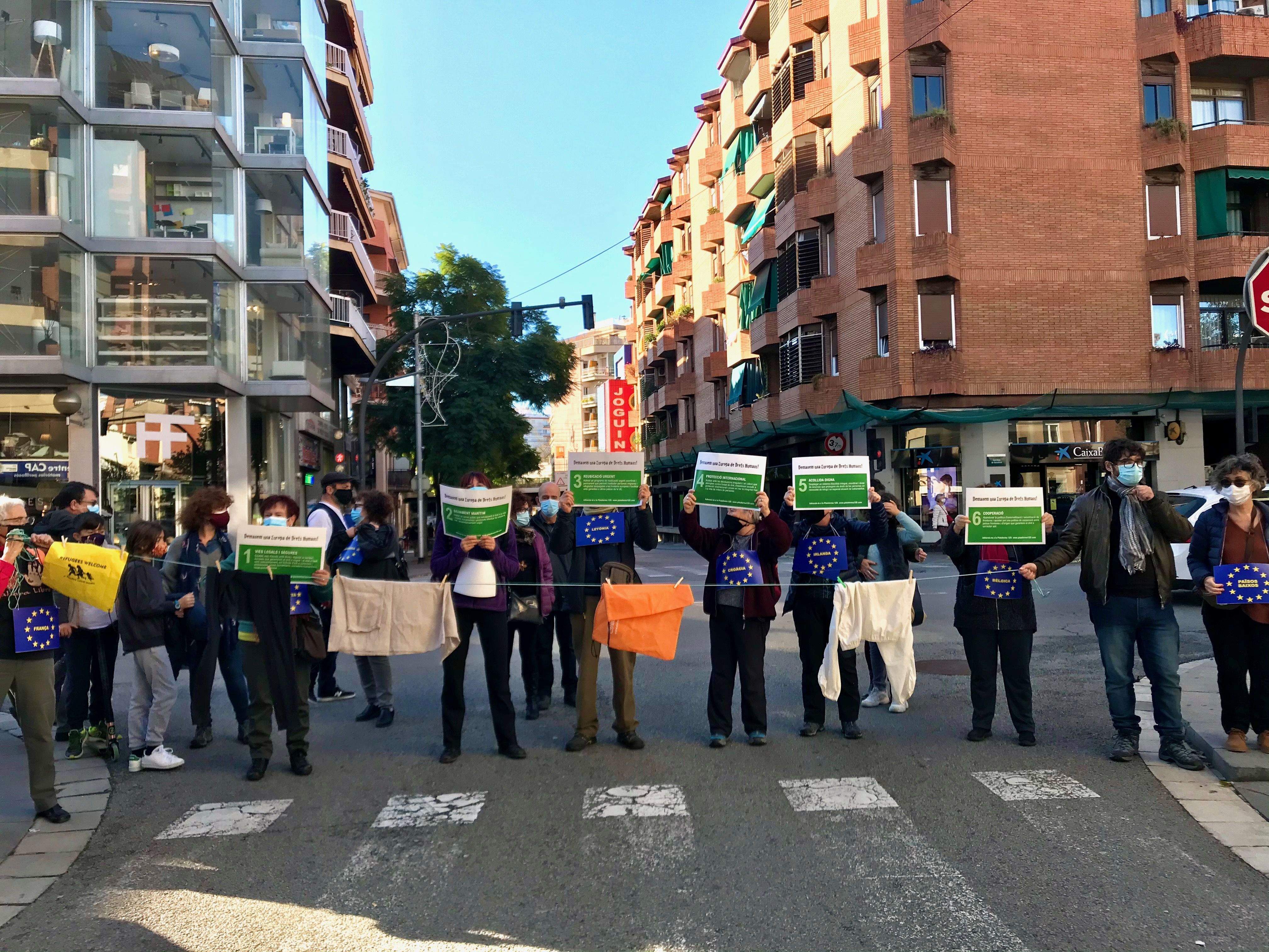 Manifestació a Cerdanyola pel 12D / FOTO: Laura Arias