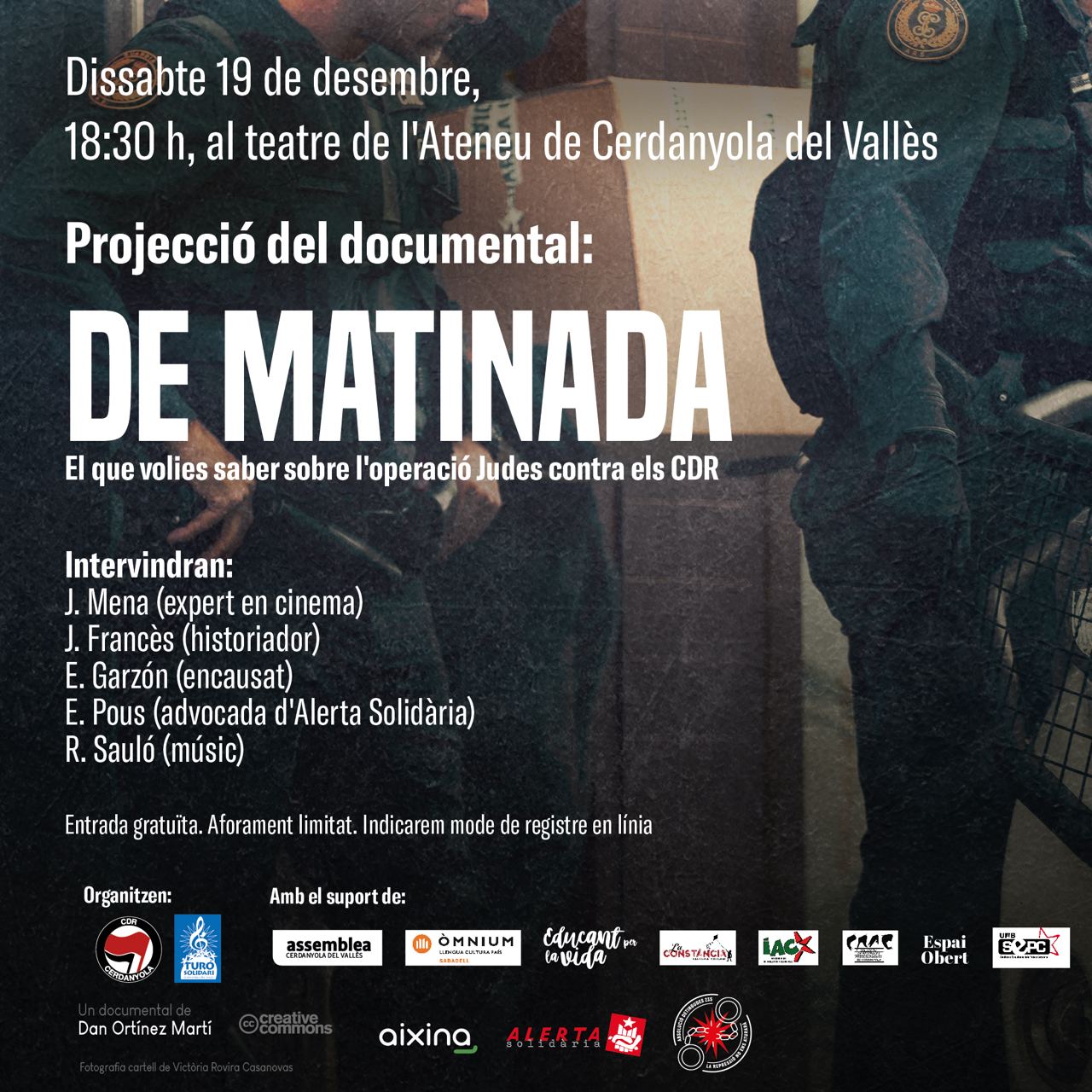 Cartell "De matinada"